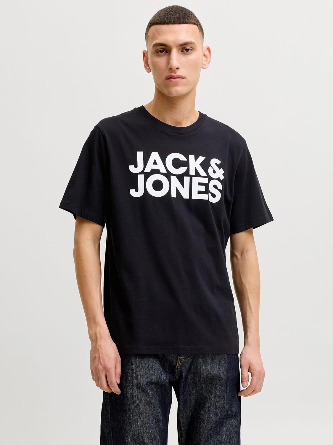 Thumbnail 1 de JACK & JONES T-Shirt Logo O-Neck da uomo in cotone