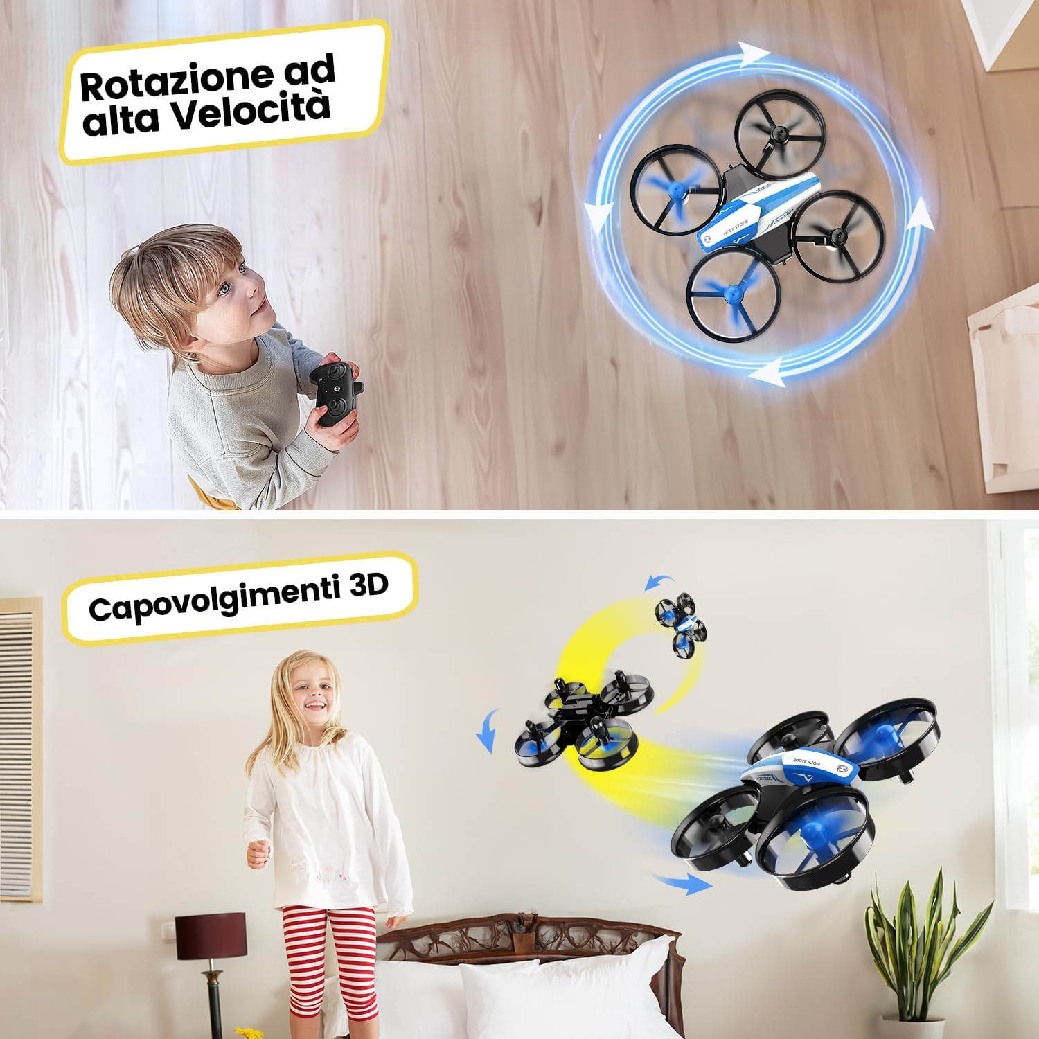 Thumbnail 4 de Holy Stone HS210 Mini drone per bambini con 3 batterie 🚁