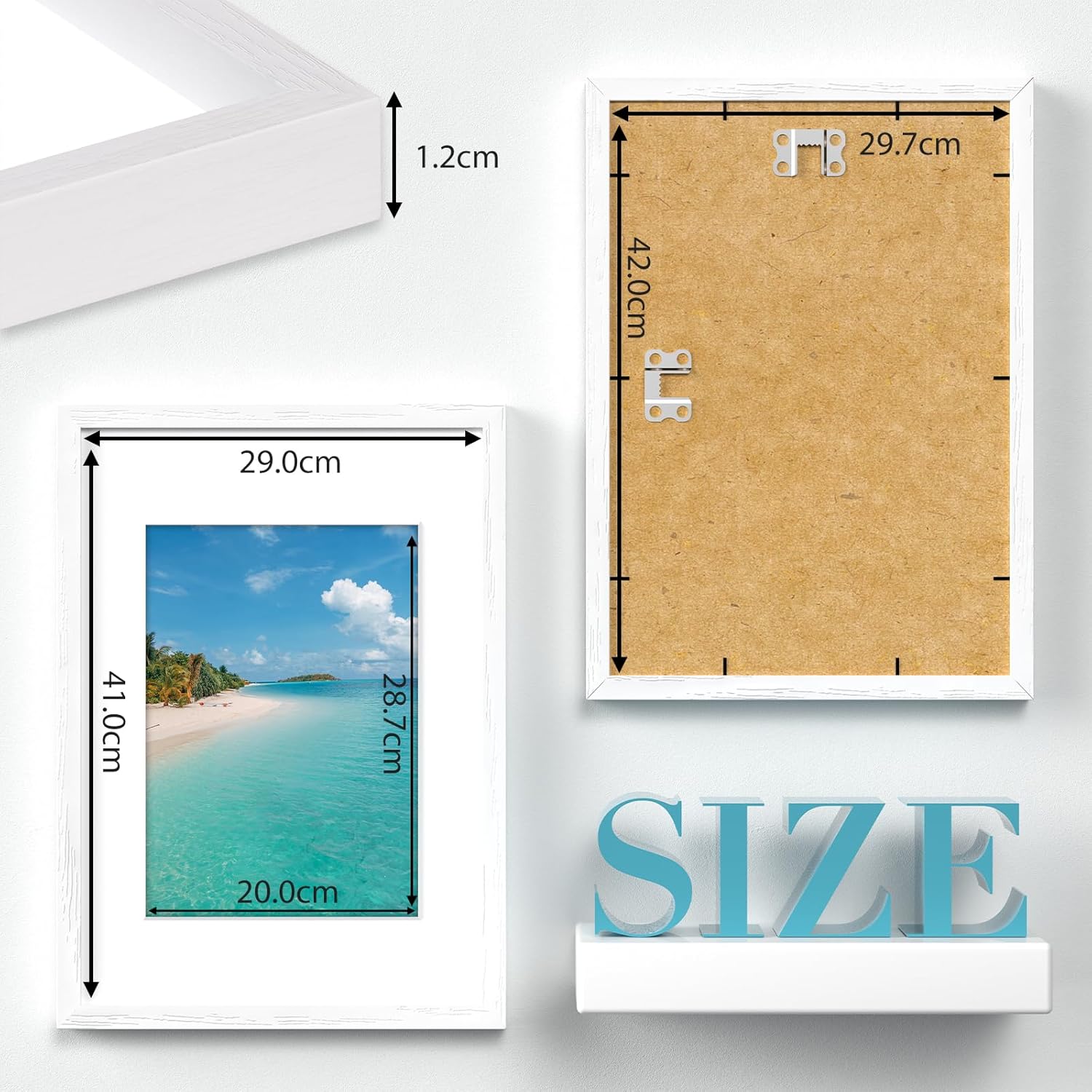 Detalle 2 de FamiPrts A3 Frame Wooden Picture Frame