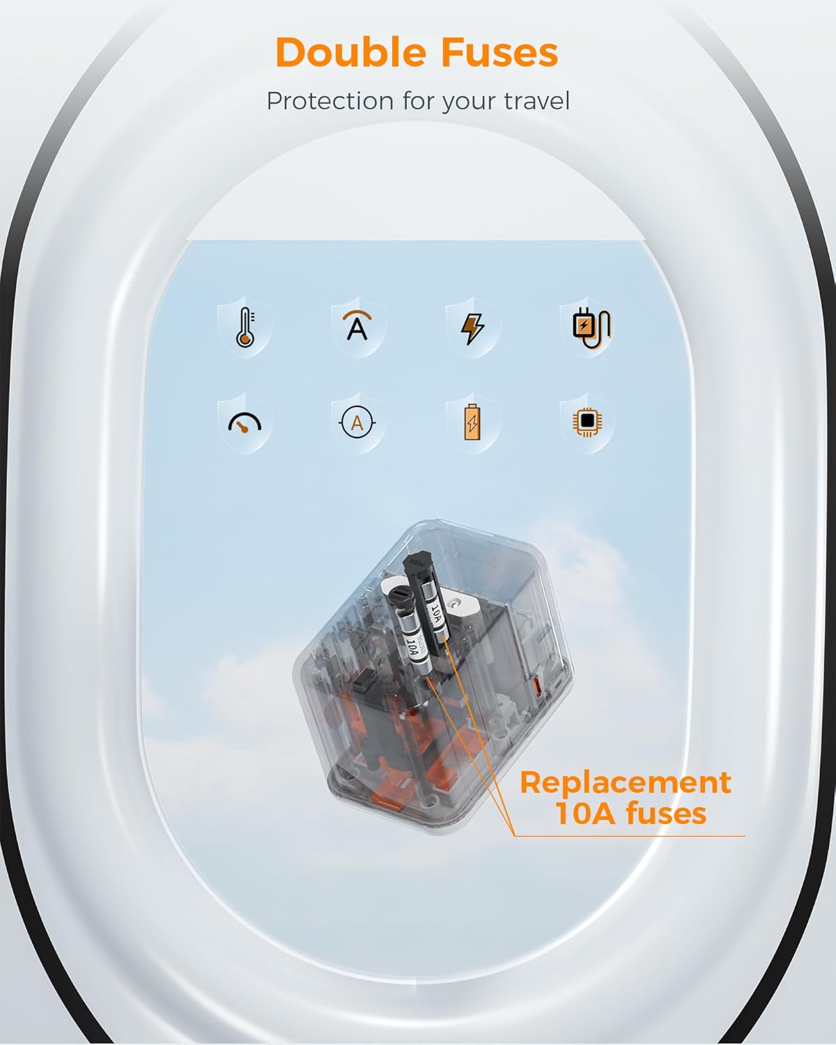 Thumbnail 5 de TESSAN Universal Travel Adapter 65W with PD Fast Charging