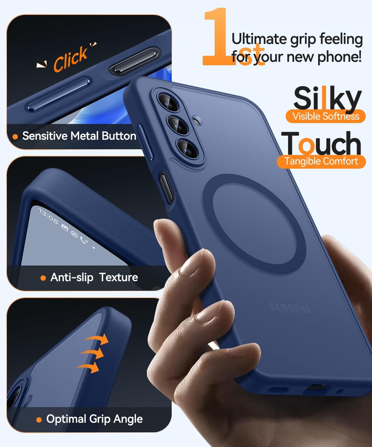Thumbnail 6 de CANSHN Magnetic Cover per Samsung Galaxy A17 (6.7”) - Protezione completa fotocamera, trasparente opaca, antiurto