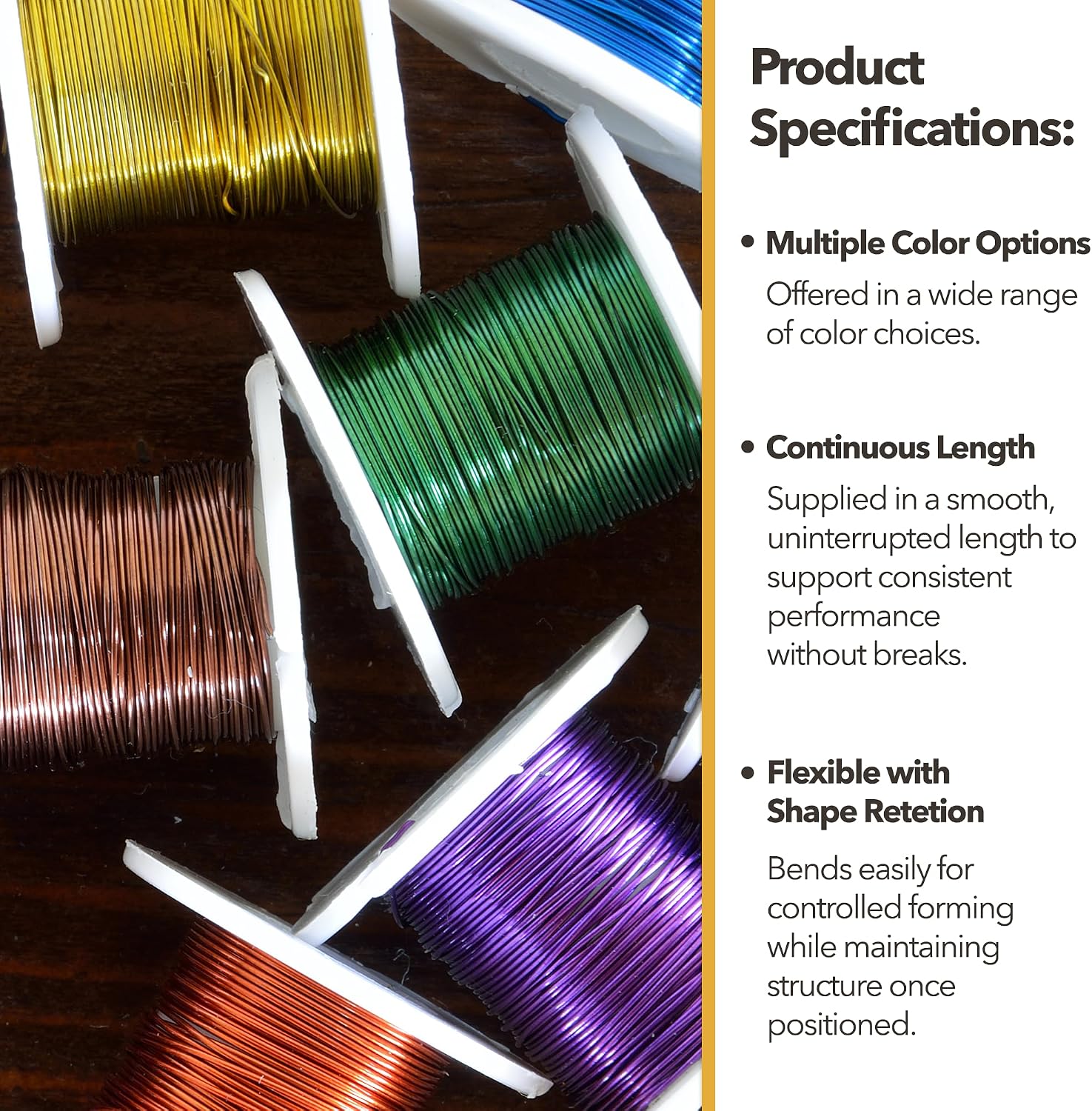Thumbnail 6 de Mandala Crafts 10 Gauge Anodized Aluminum Wire 120 FT