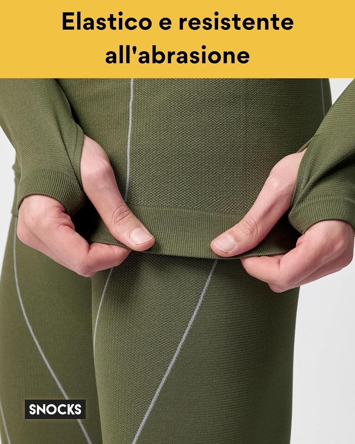 Thumbnail 2 de Snocks biancheria intima termica uomo: tuta termica con maglia a manica lunga e calzamaglia (M-XXL)