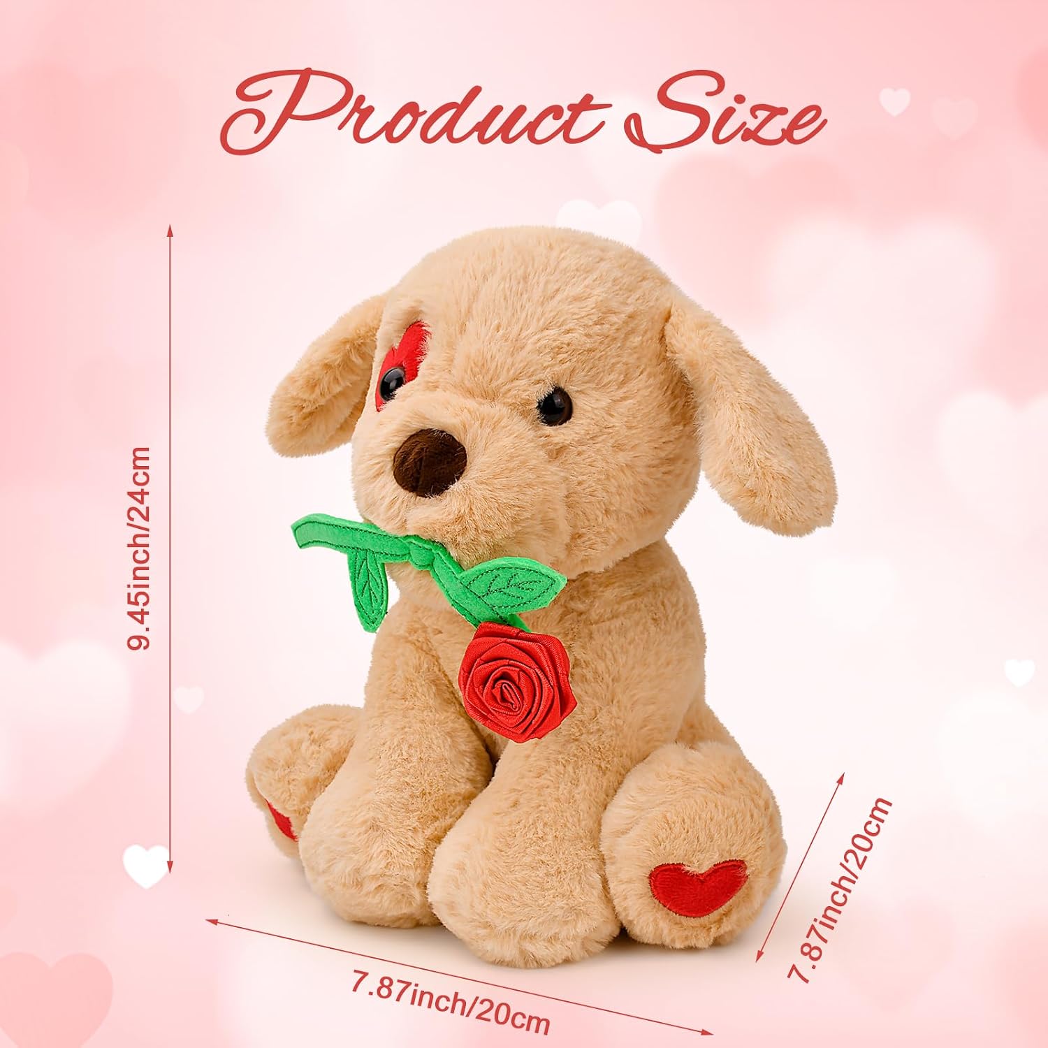 Detalle 2 de Funny Cute Plush Dog 10 inch stuffed animal