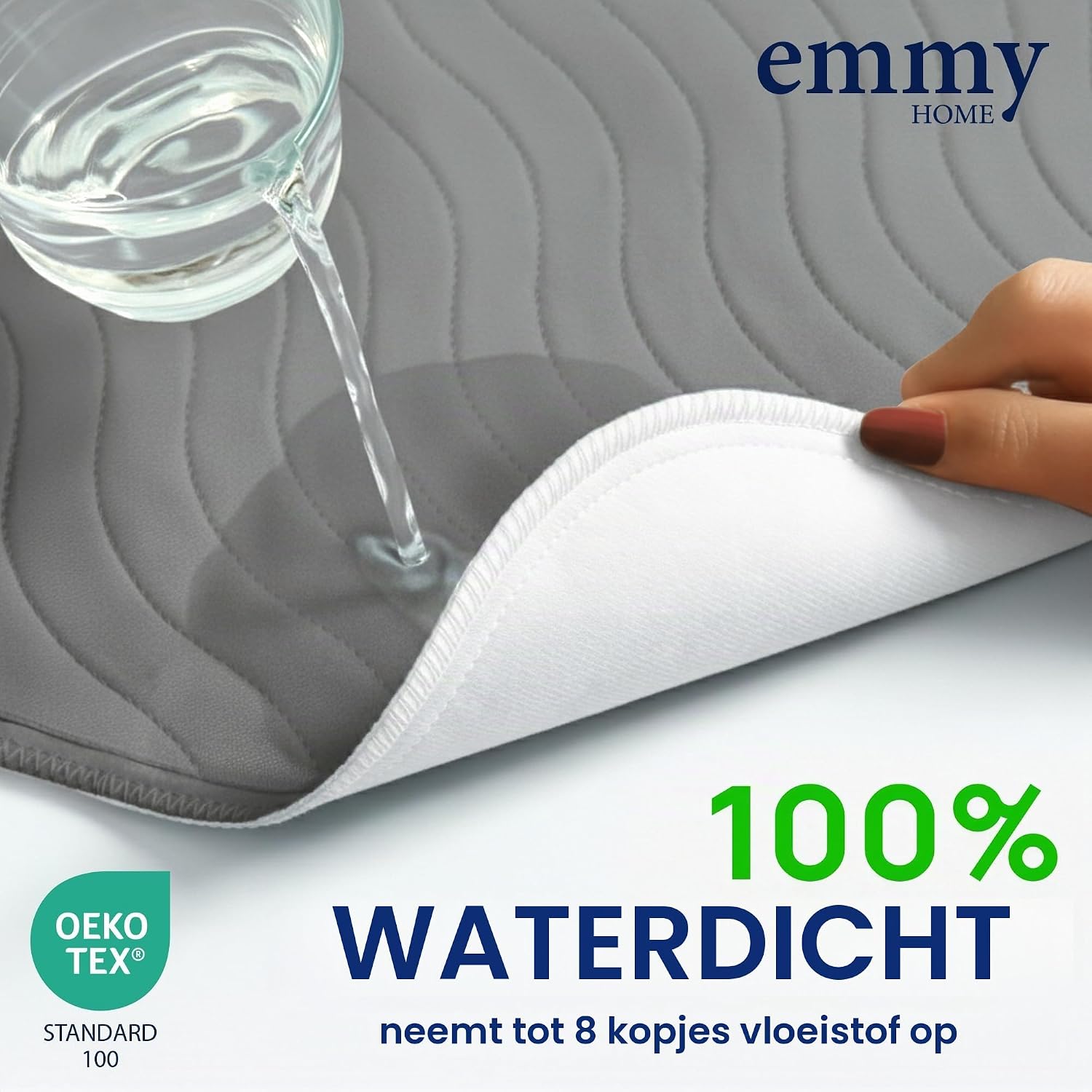 Detalle 1 de Emmy Home incontinentieonderlegger 75 x 90 cm, 2 stuks, waterdicht
