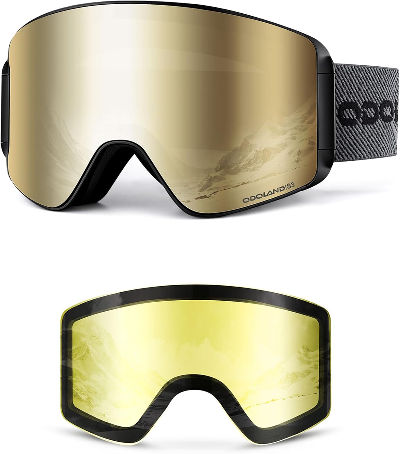 Detalle de Odoland Ski Goggles Frameless 170° View