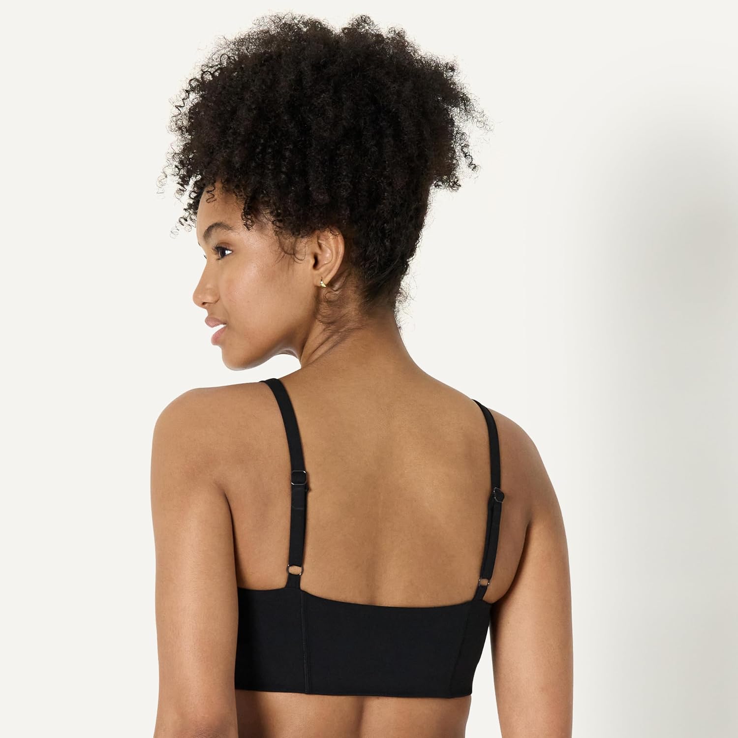 Detalle de Amazon Essentials Women's Active FormFlex Buttery Soft Light Support Sweetheart Neck Yoga Sports Bra
