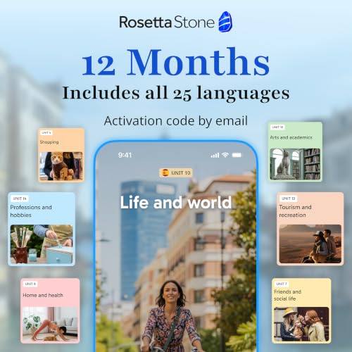 Detalle de Rosetta Stone Sapphire Learning Software — 12-Month All-Languages Subscription