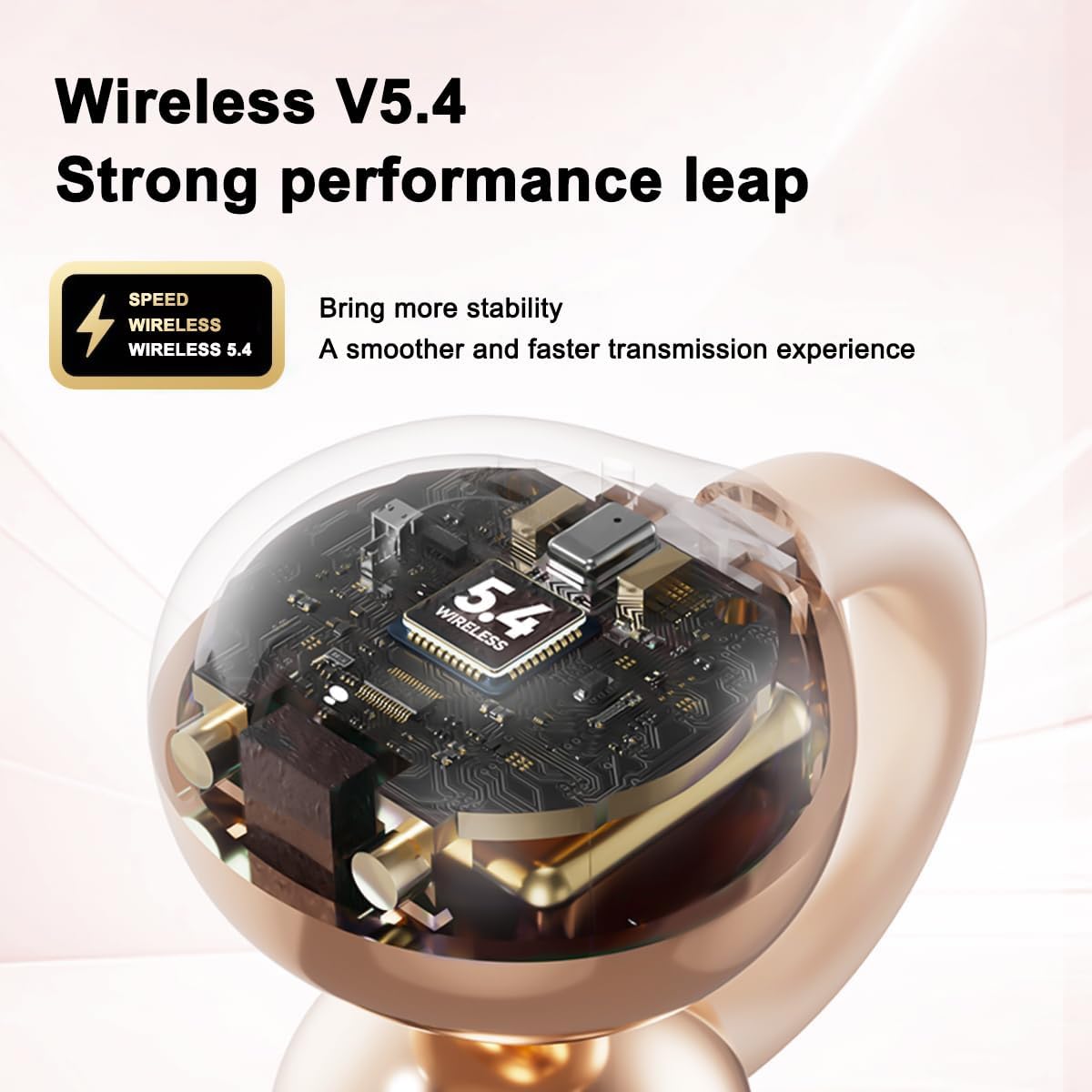 Detalle 2 de PTHTECHUS Cuffie Wireless Clip Aperte 30h