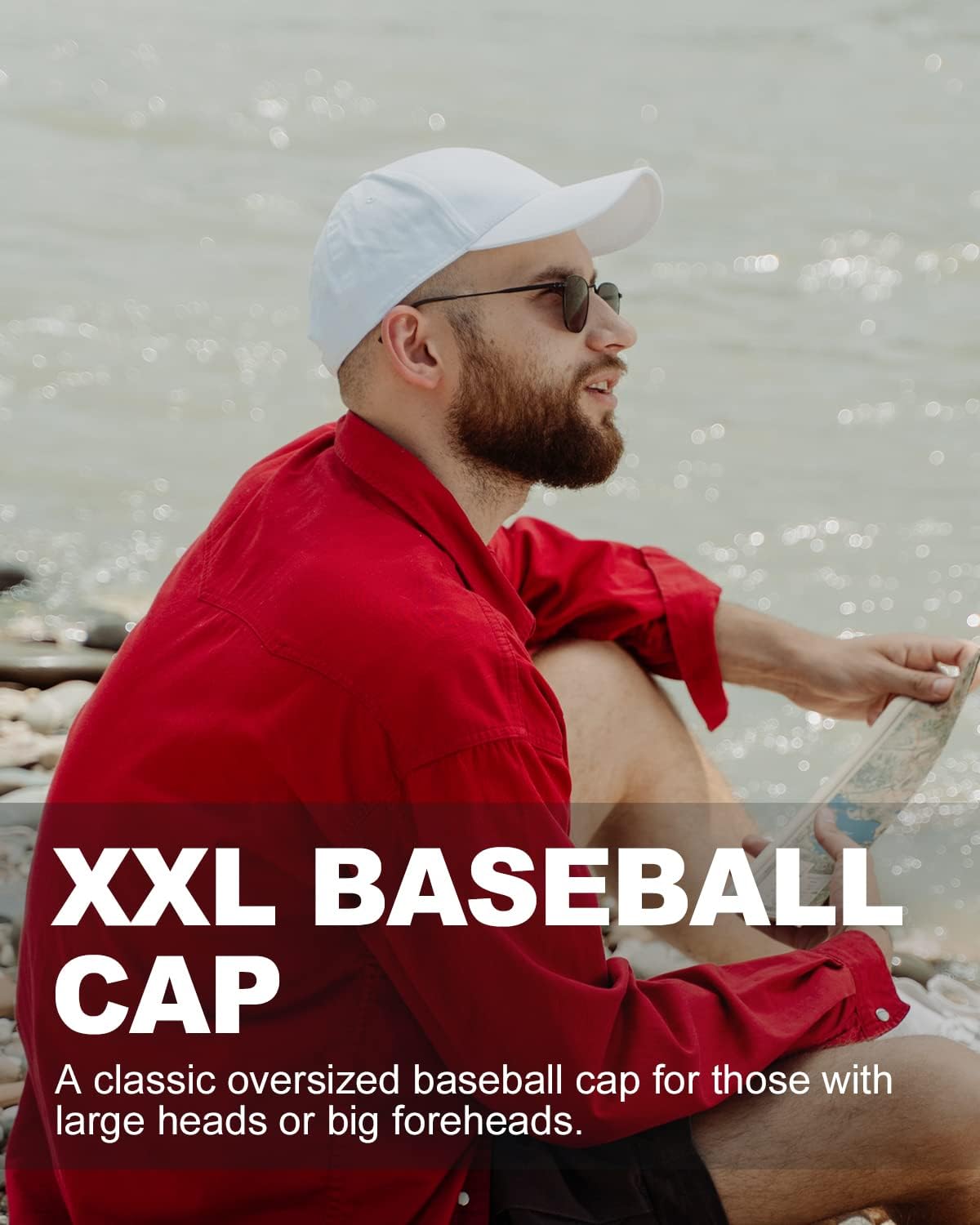 Detalle de Zylioo Casquette baseball XL/XXL homme grandes têtes (55 à 65 cm)
