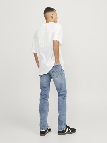 Detalle de Jack & Jones JJIGLenn JJOriginal Am 815 Noos: Vaqueros slim para hombre en Blue Denim 31W/32L