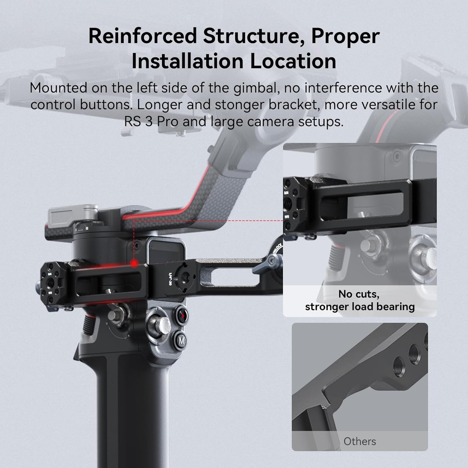 Thumbnail 3 de SmallRig RS 4 Mini / RS 4 / RS 3 Gimbal Sling-Handgriff 3028D (bis 8 kg) für Low-Angle Shots