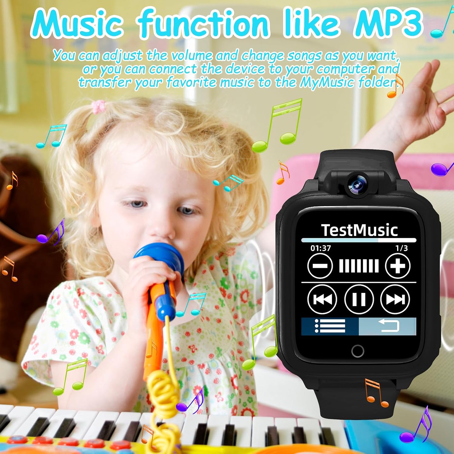 Detalle de Smartwatch per Bambino con 26 Giochi e Fotocamera - Orologio Educativo
