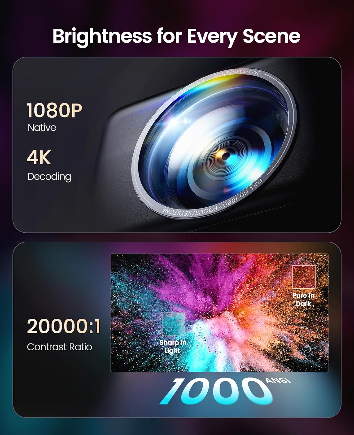 Thumbnail 2 de Smart Projector 4K with Netflix Included: A practical all‑in‑one home cinema