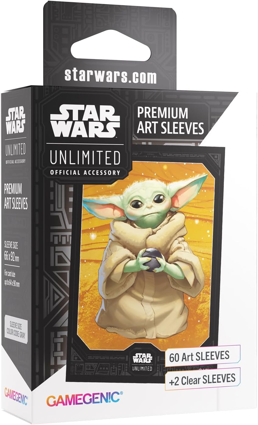 Detalle de Gamegenic スター・ウォーズ:アンリミテッド プレミアムアートスリーブセット5 Grogu 66×92mm