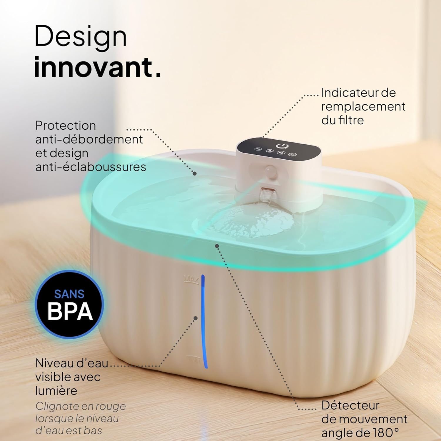 Thumbnail 1 de Pretty Paw Aqua Sense 3L fontaine pour chats 💧