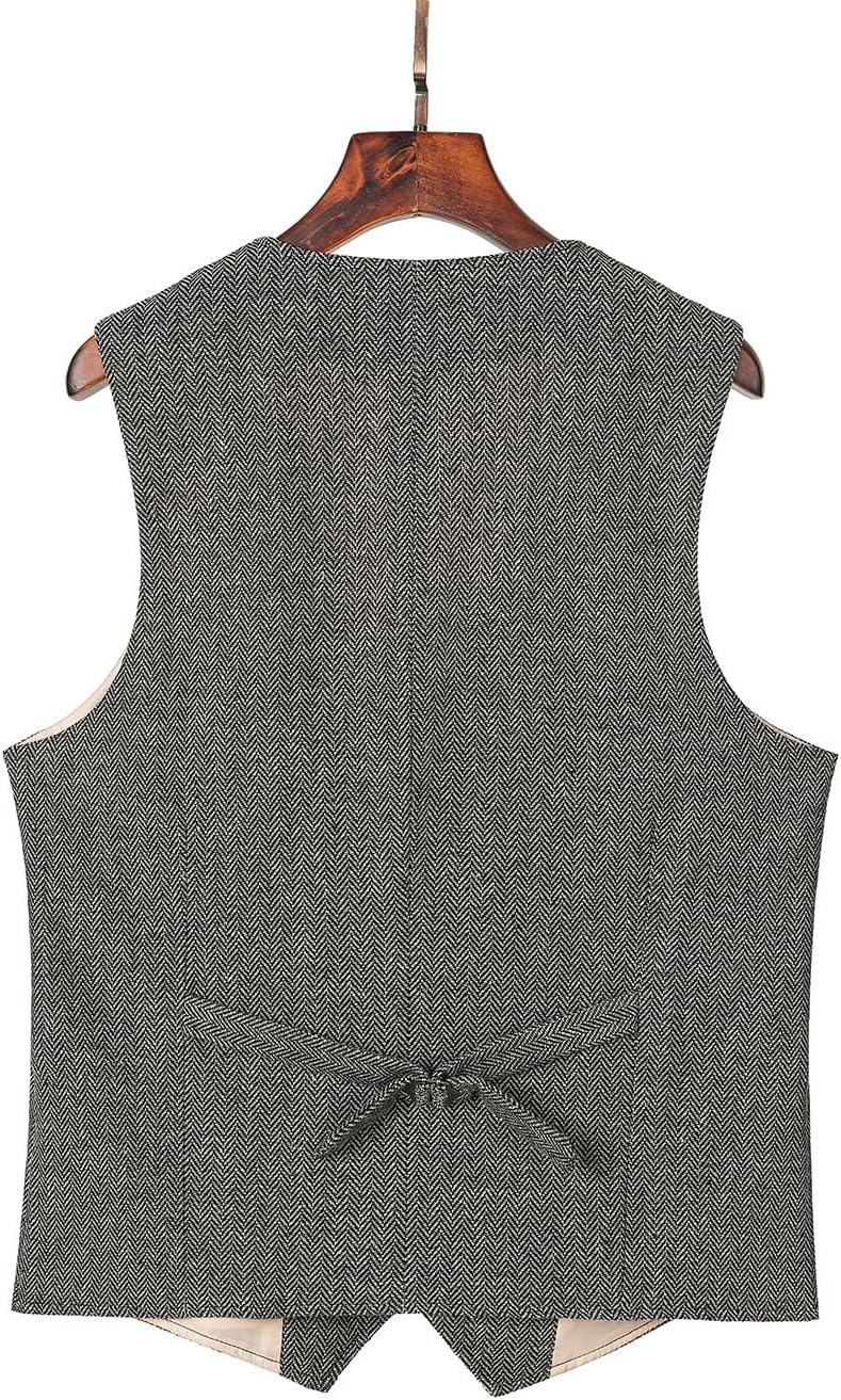 Thumbnail 1 de Solovedress Herren Anzugweste aus Wolle im Vintage-Stil – Regular Fit, V-Ausschnitt