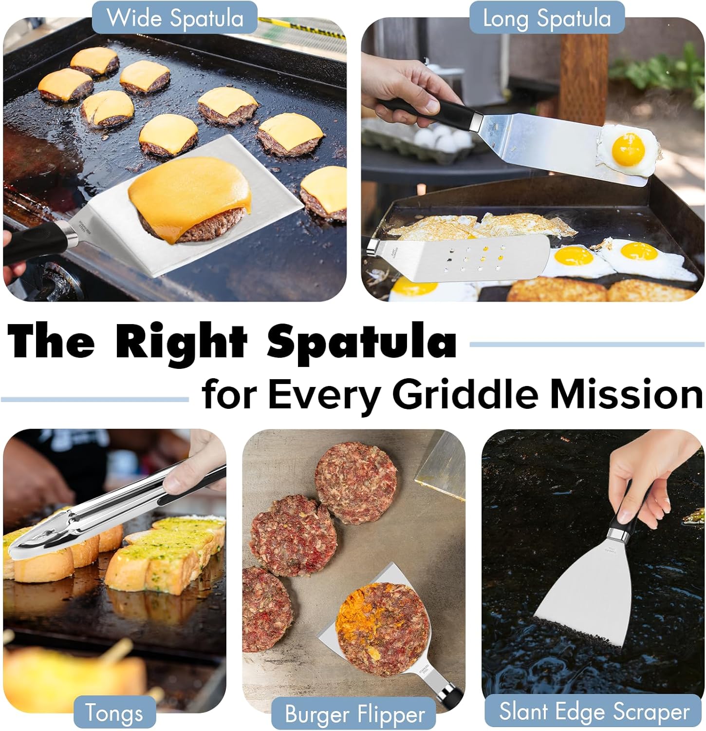 Detalle 2 de Pontual 31PCS Griddle Accessories Kit for Blackstone & Flat Top Grills