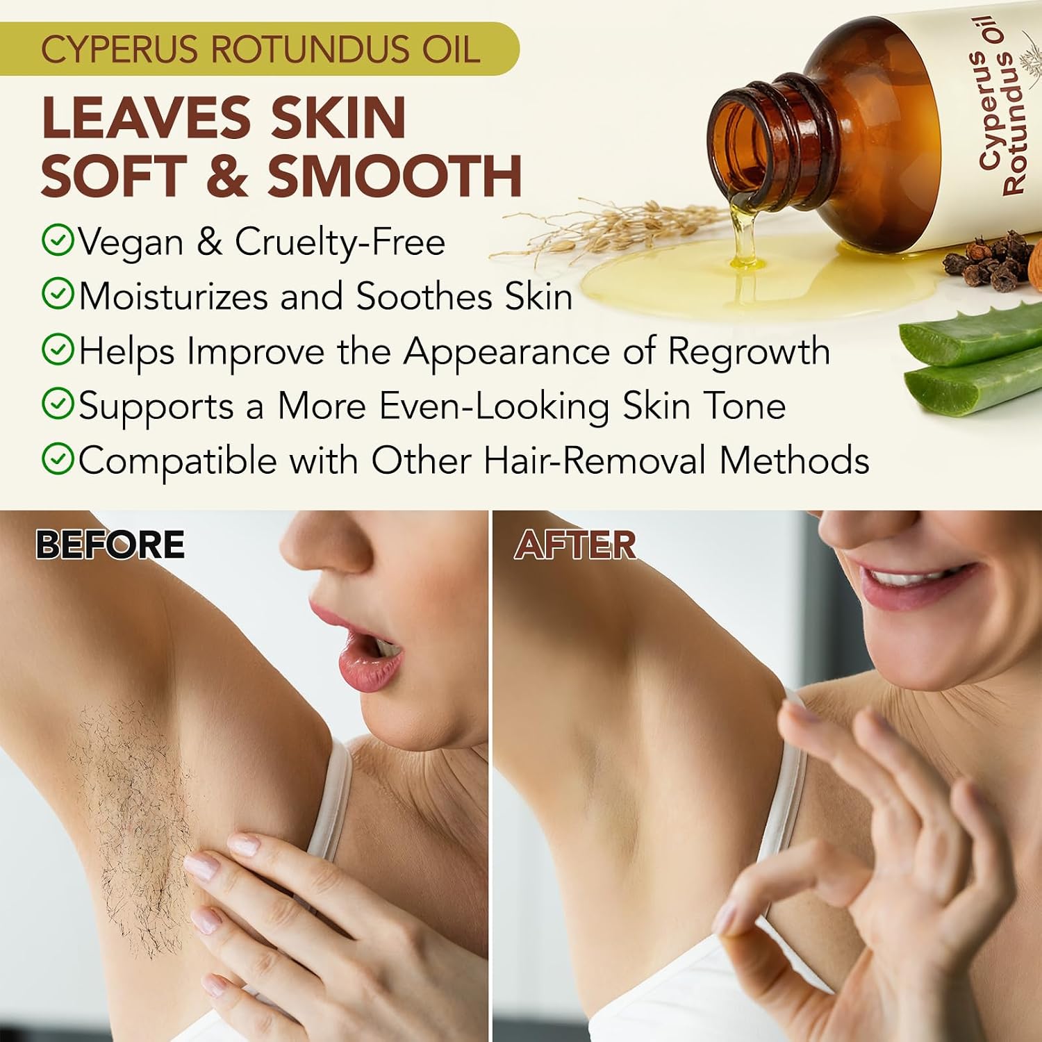 Thumbnail 3 de Cyperus Rotundus Oil for Hair Reduction and Skin Moisturising