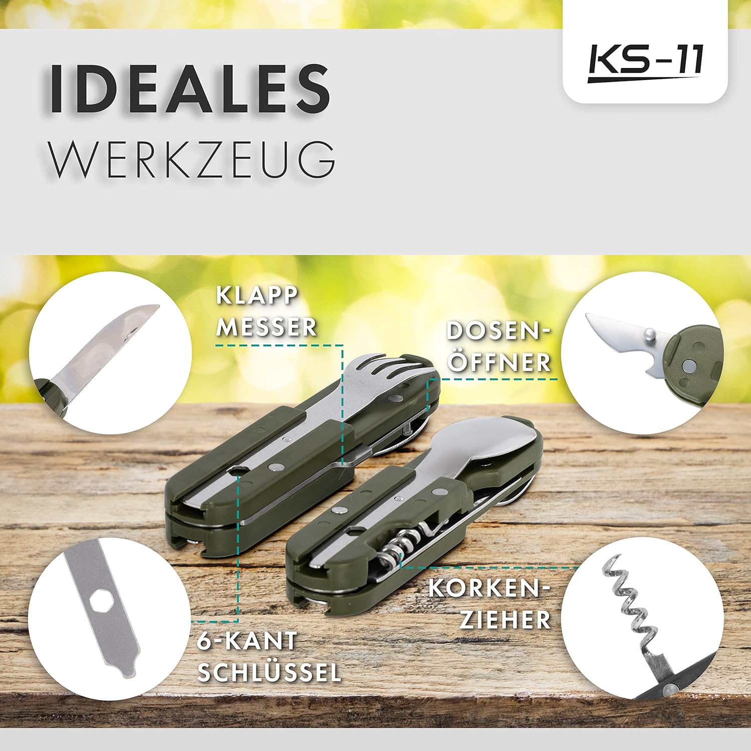 Thumbnail 6 de KS-11 Campingbesteck Set 6-teilig