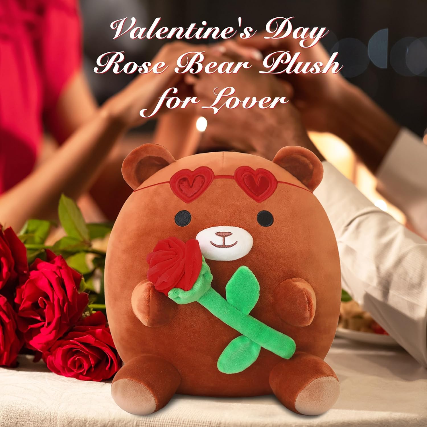 Thumbnail 2 de Xfrog Bear plush 25CM with red rose