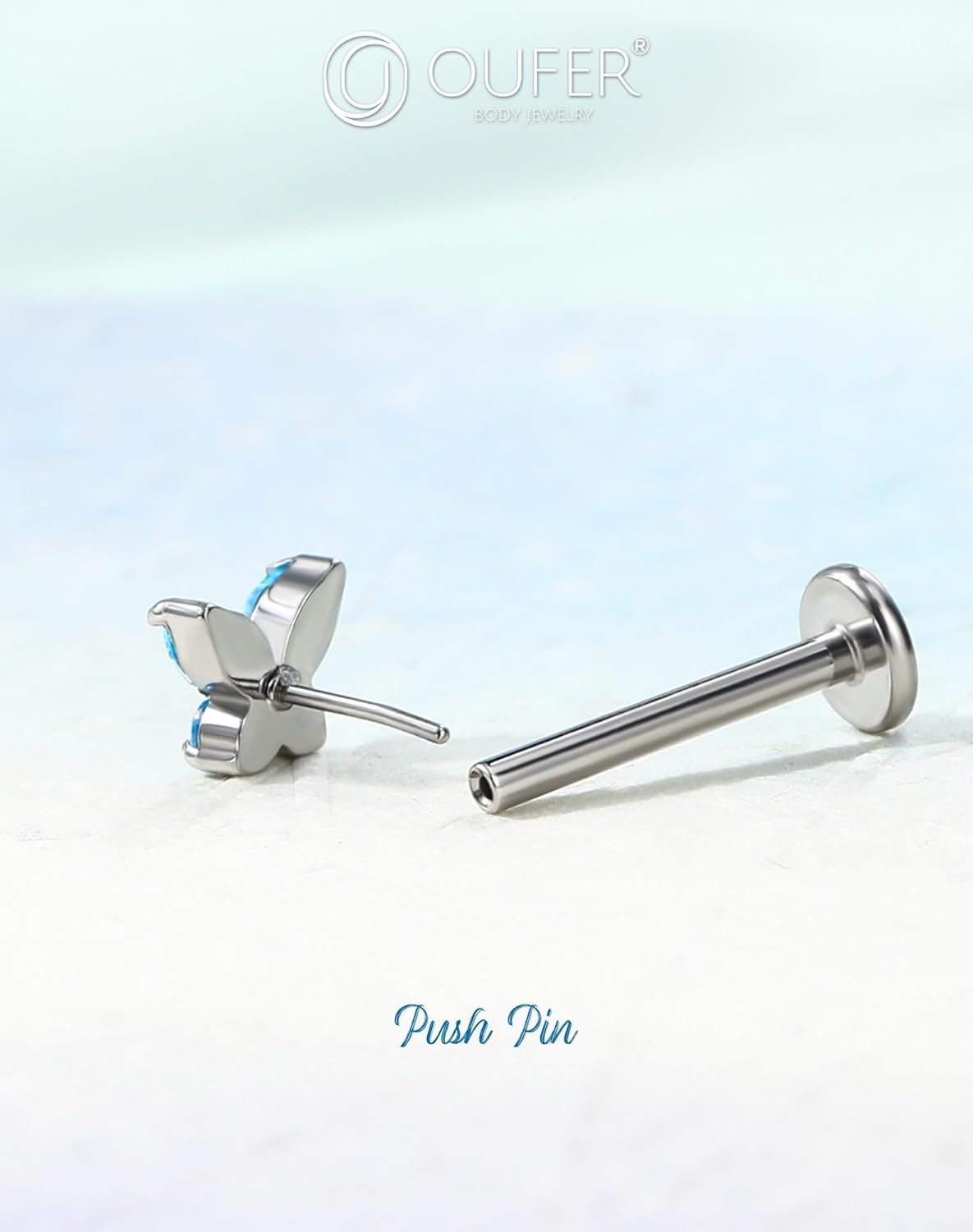 Detalle de OUFER Bijoux piercing 16G hypoallergénique