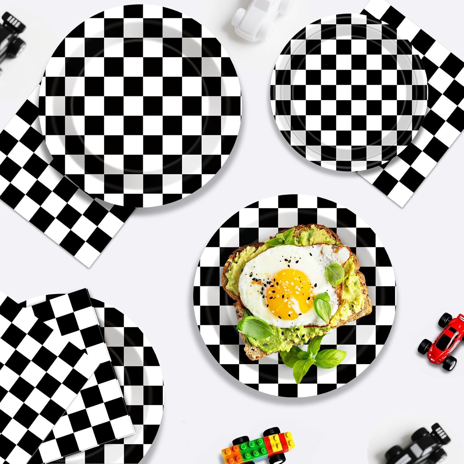 Thumbnail 6 de Race Car Party Plates Napkins Set