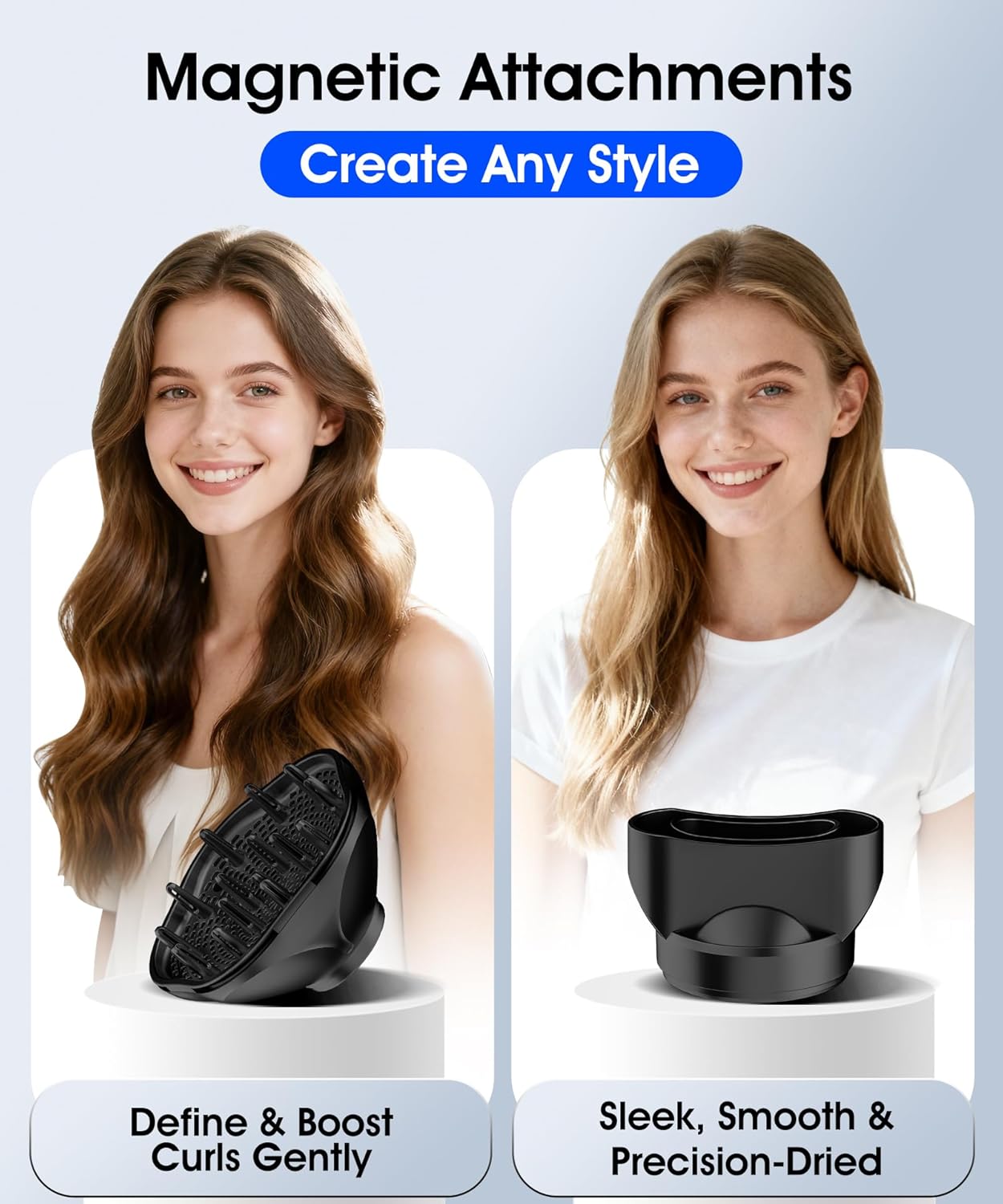 Detalle de Flashbase Travel Hair Dryer: Dual Voltage Mini Ionic Blow Dryer for Fast Drying