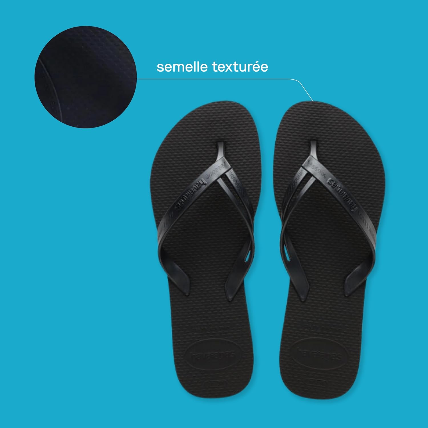 Detalle de Havaianas Elegance pour femme : tongs élégantes à semelle antidérapante