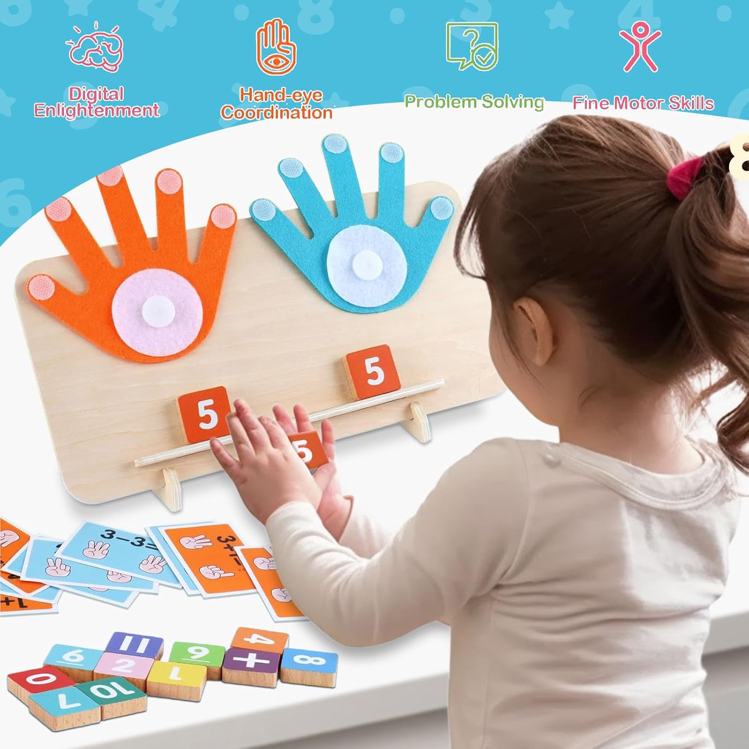 Detalle 2 de CVARRISE Juguetes Montessori Matematicas 3-6 años