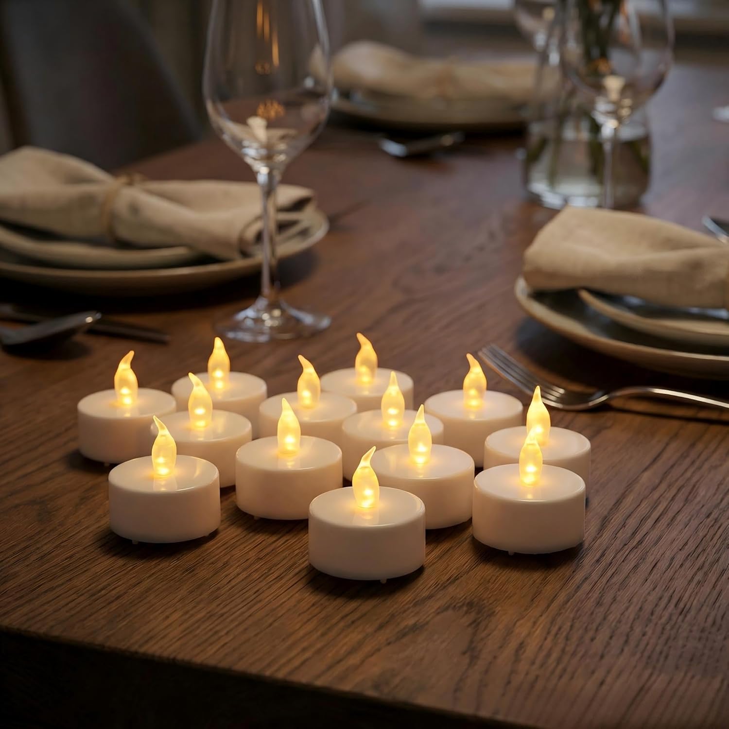 Thumbnail 5 de CANDLELAS set da 24 candele LED senza fiamma a lume di candela (giallo caldo), durata fino a 200 ore