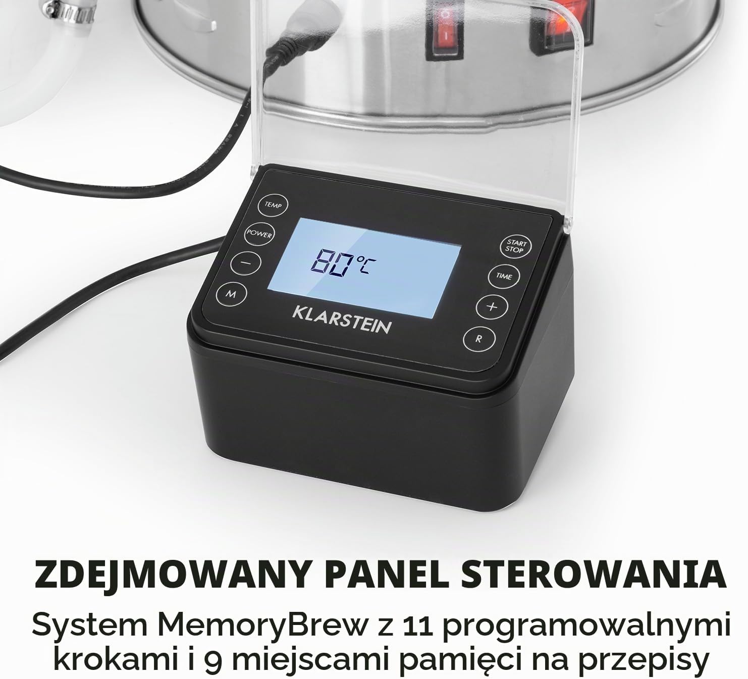 Detalle de Klarstein Brauheld Pro – kocioł warzelny 30 l ze stali nierdzewnej, 2500 W