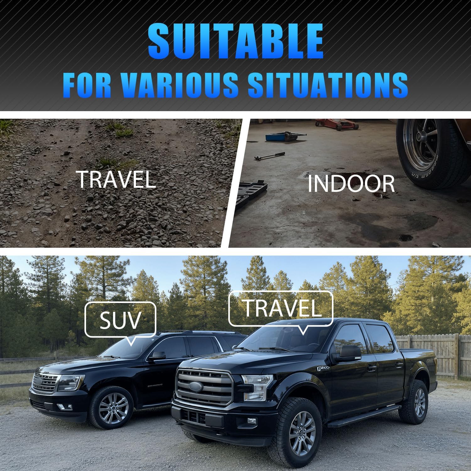Thumbnail 6 de YQCQWL Rolling Creeper Mat — 145×67cm Portable Under Car Repair Pad with Storage Bag