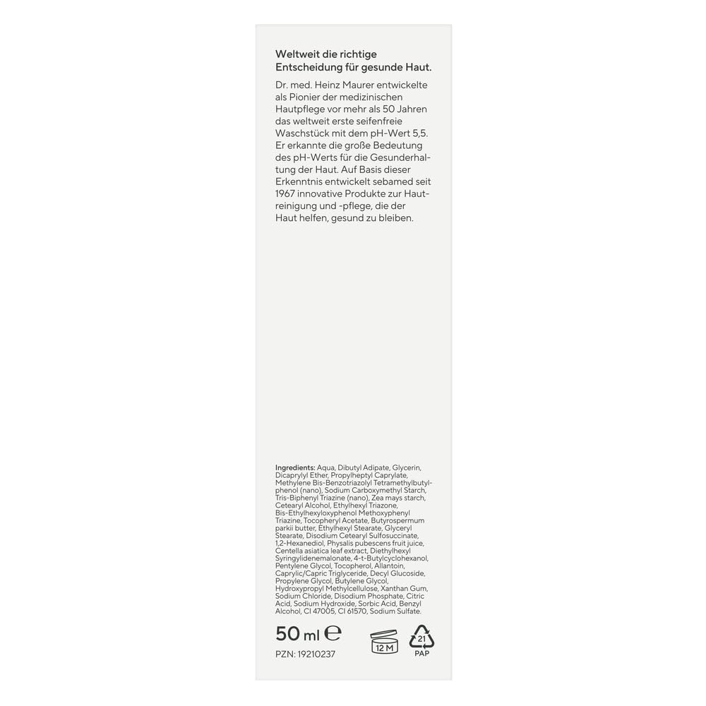 Detalle 2 de SEBAMED Anti-Rötungen parfumfreie Tagespflege mit LSF 20 – Rosacea-Gesichtspflege, 50 ml
