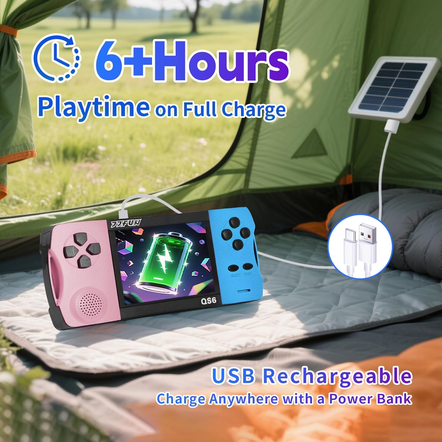 Thumbnail 3 de Handheld Video Games for Kids: Portable Arcade Console with 3.5" Screen and 216 Preloaded Classic Games