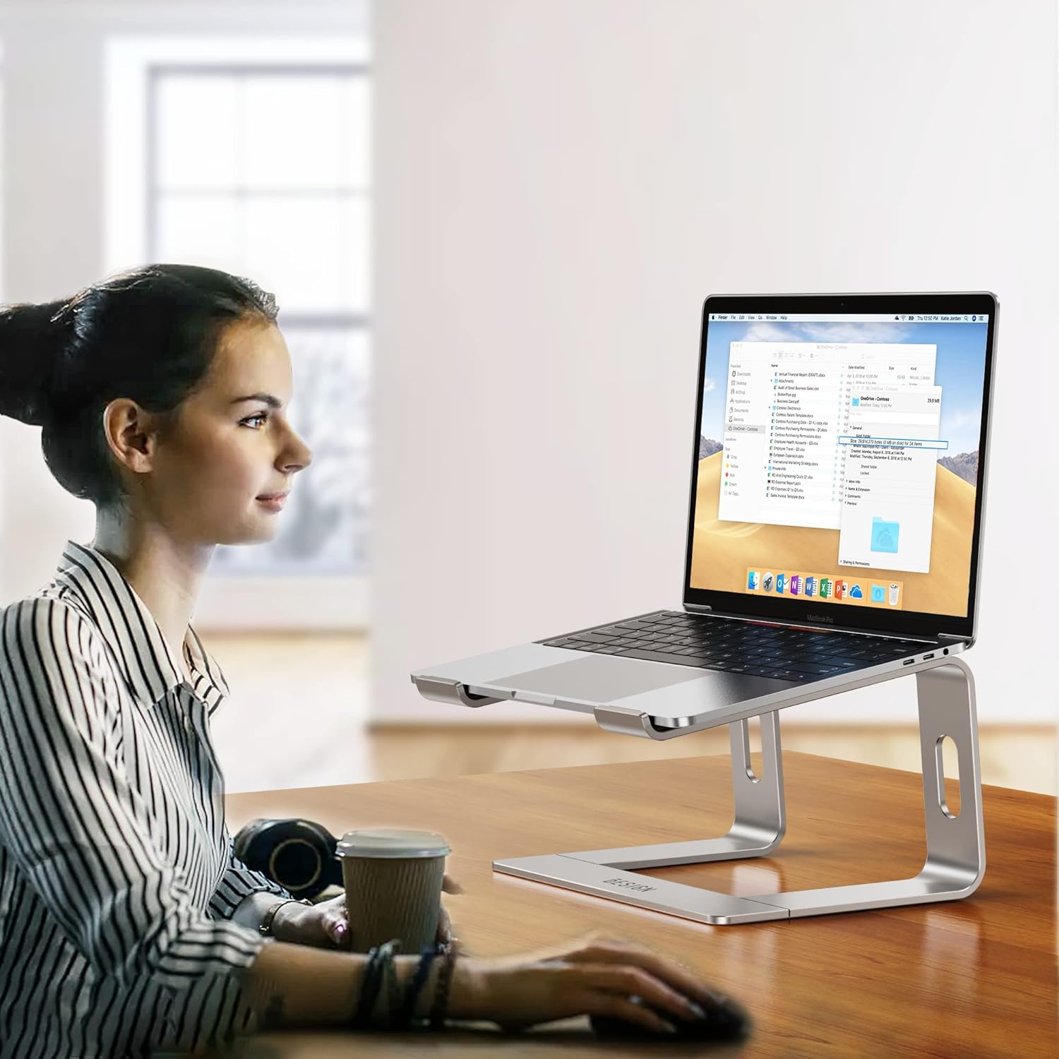 Thumbnail 6 de BESIGN LS03 laptop stand 6 in lift