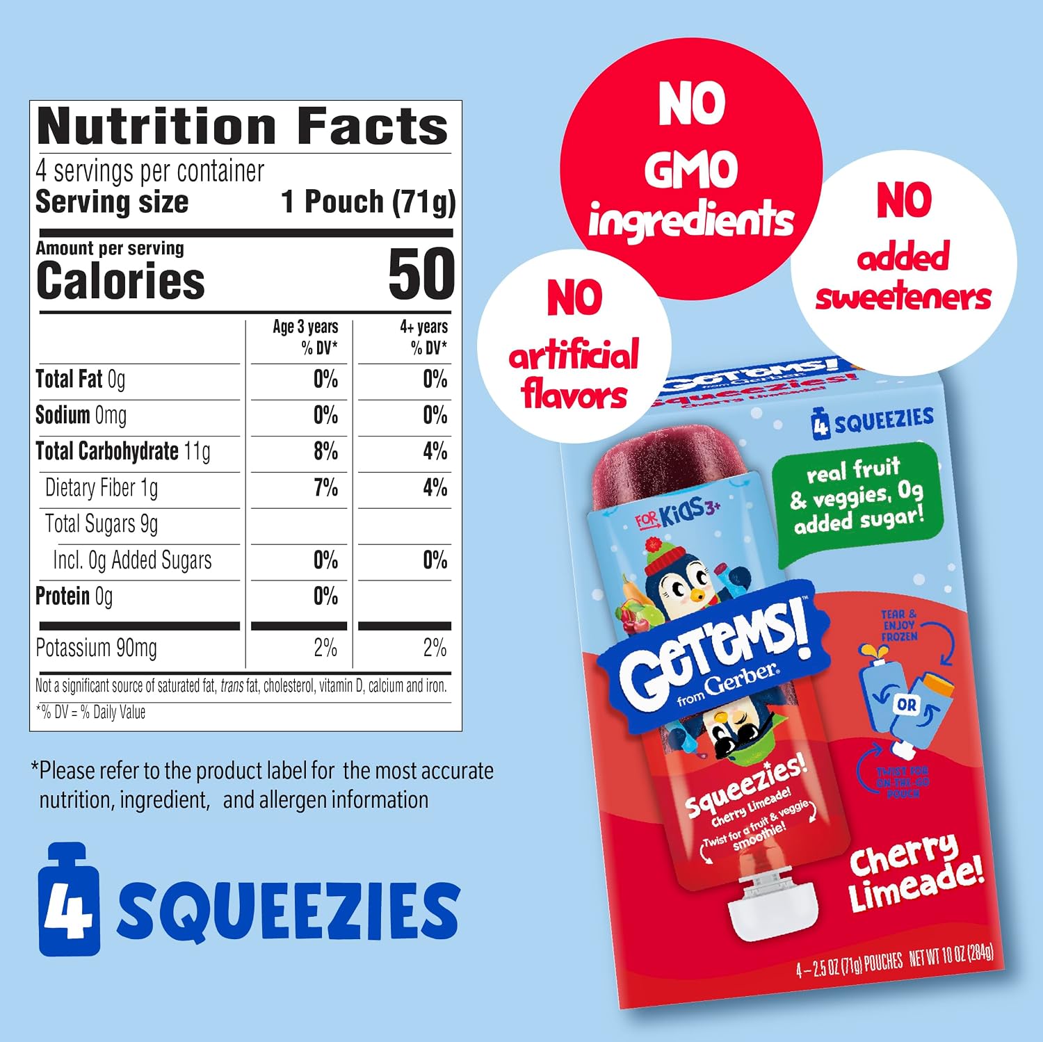 Detalle 2 de Gerber Smoothie Pouches 2.5 oz