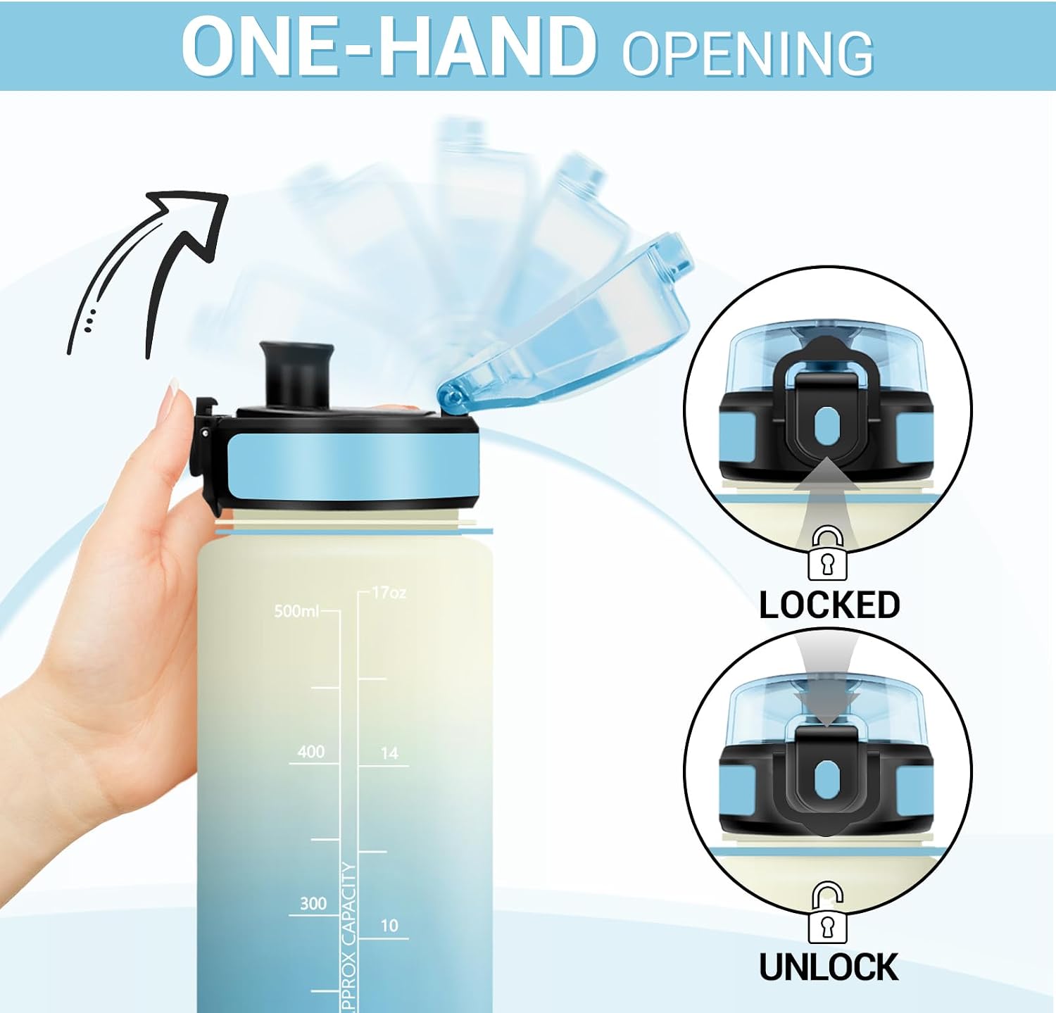 Detalle de Borraccia 500ml a prova di perdite