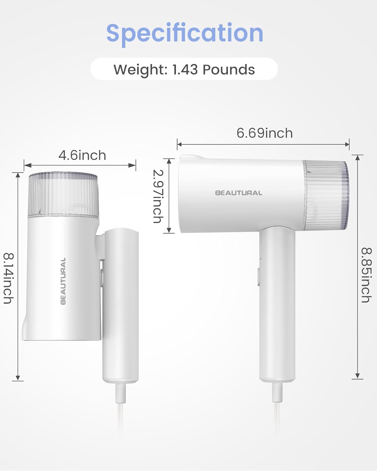 Thumbnail 6 de BEAUTURAL Clothes Steamer 1000 W