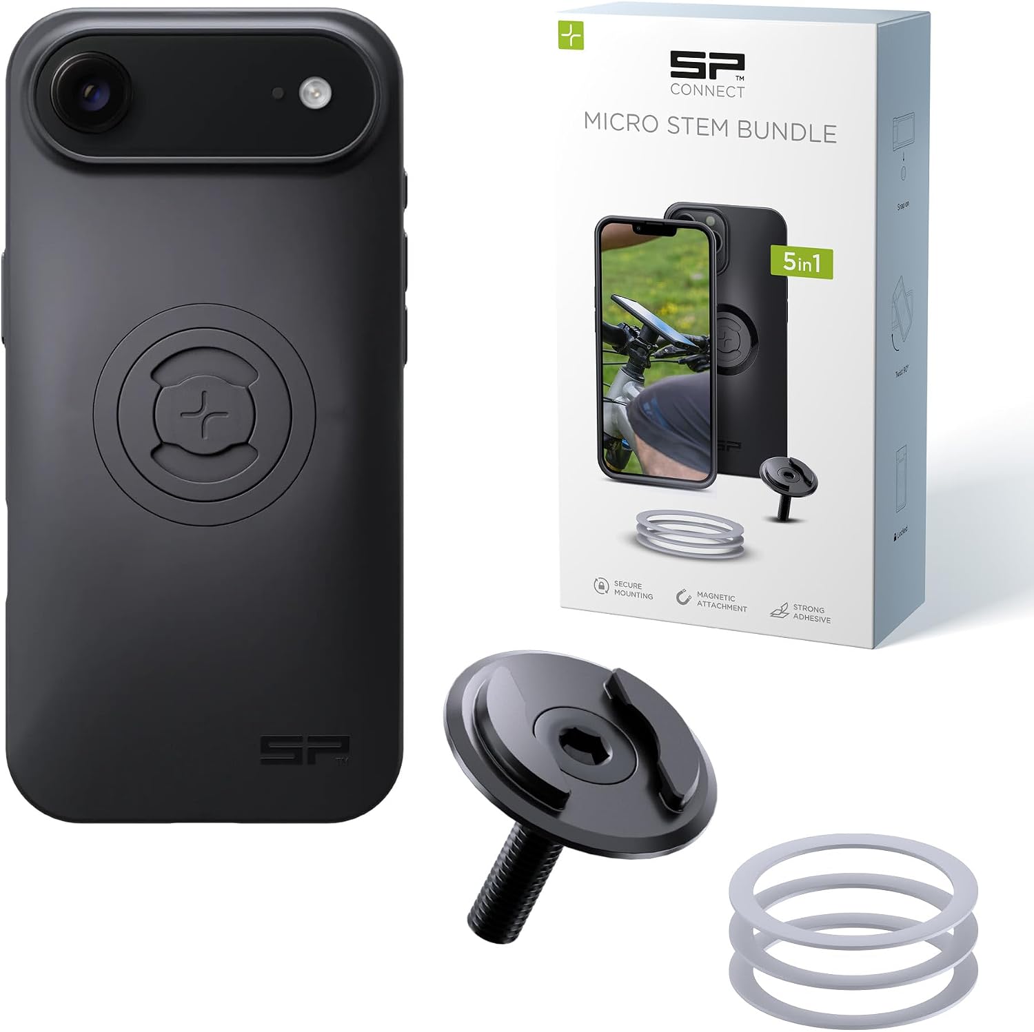 Detalle 2 de SP CONNECT Micro Stem Bundle SPC+ pour iPhone 14 Pro : support vélo avec fixation MagSafe