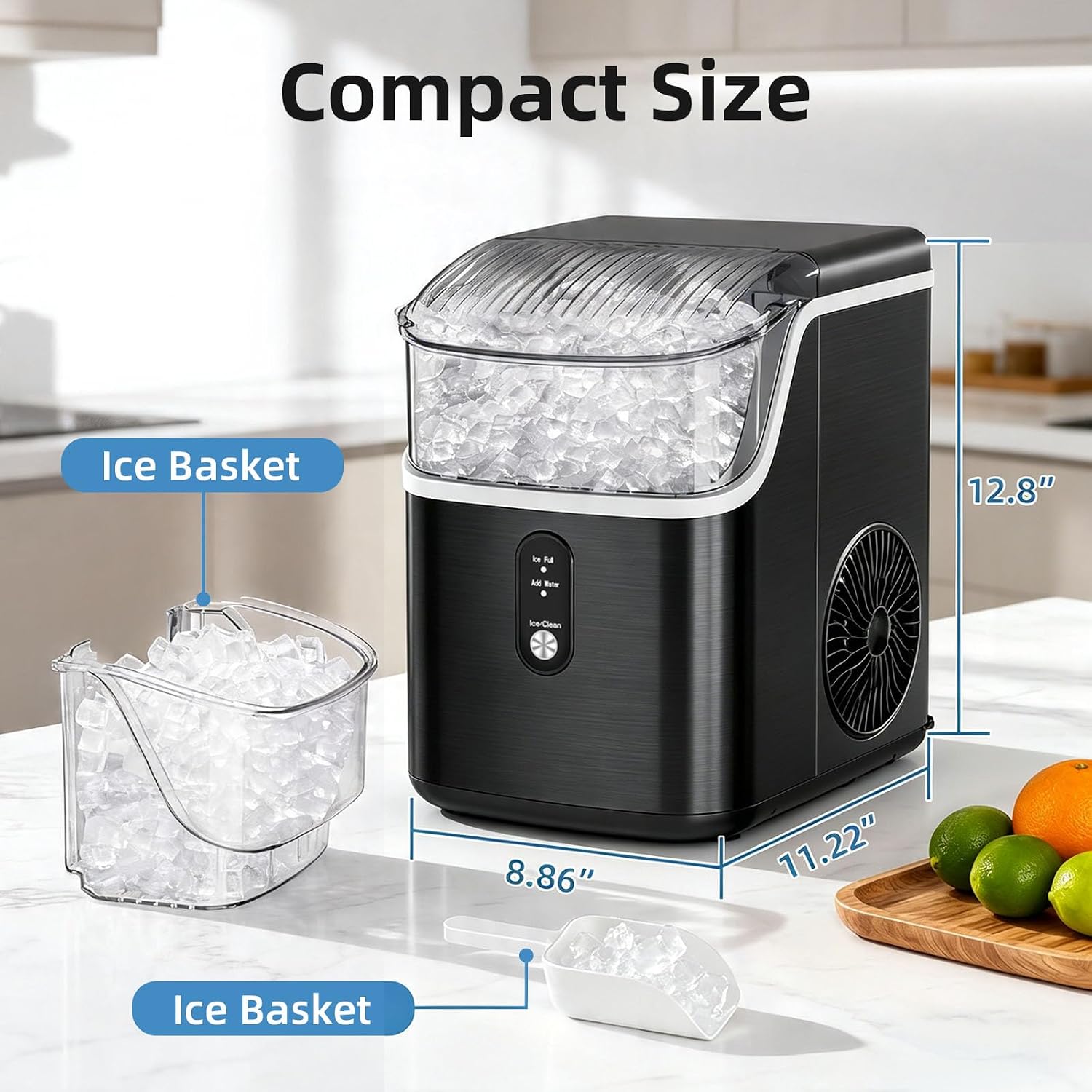 Thumbnail 6 de Antarctic Star HZB-15NB/S Nugget Ice Maker, Self-Cleaning, 35 lbs/24h