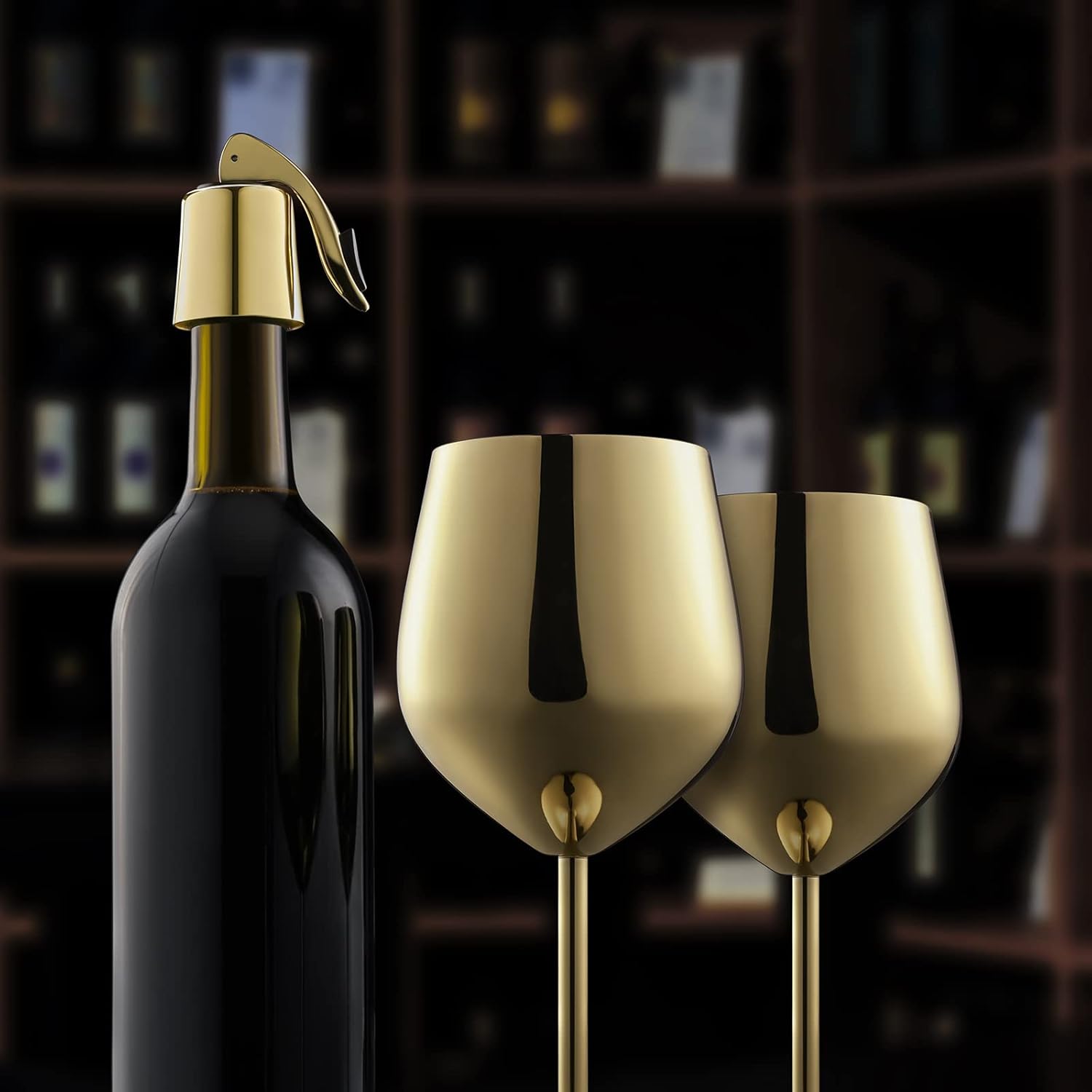 Thumbnail 5 de WOTOR WurdeGold Weingläser 4er Set 540 ml