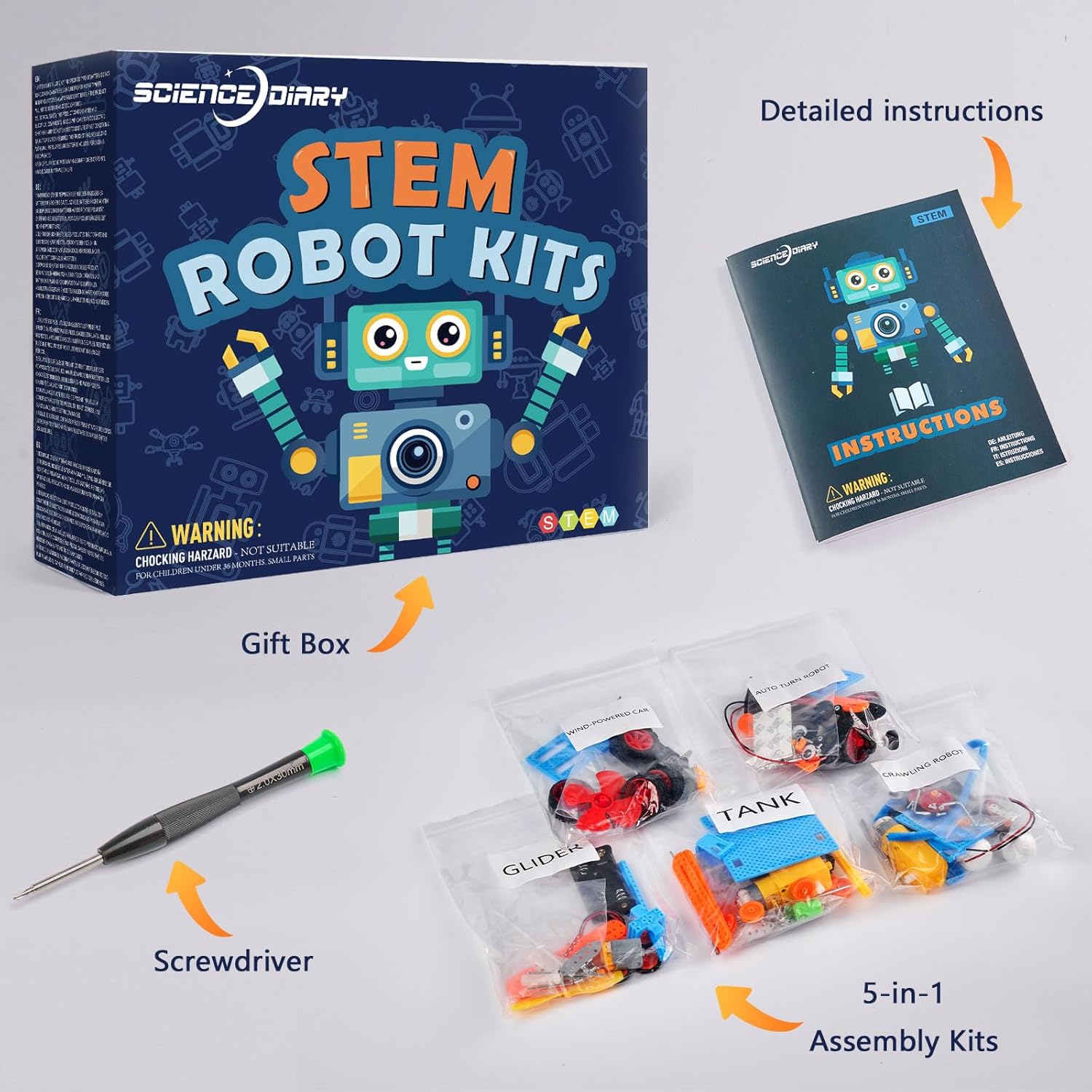 Thumbnail 5 de Science Diary STEM Roboter Bausatz ab 8