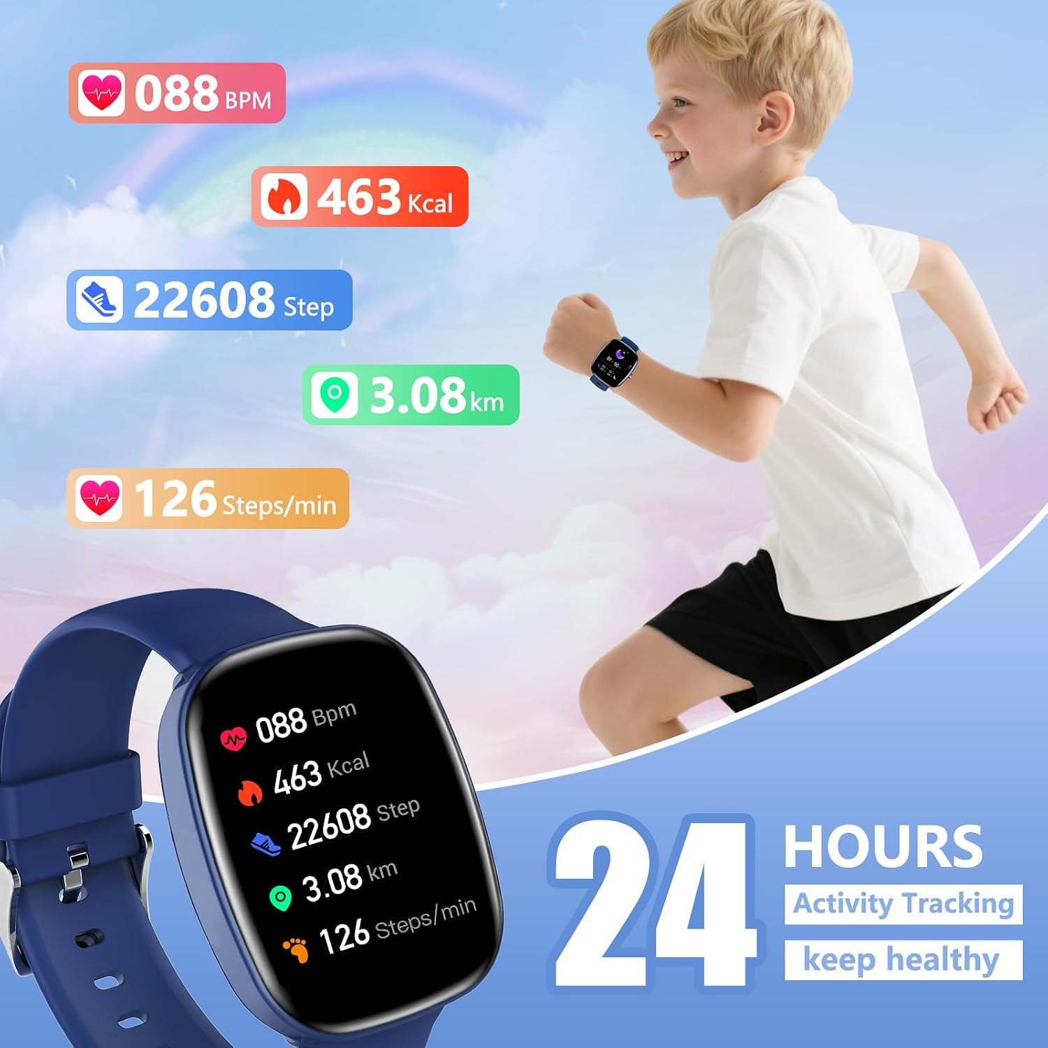 Thumbnail 4 de Tynggko Kids Smart Watch 100 modes