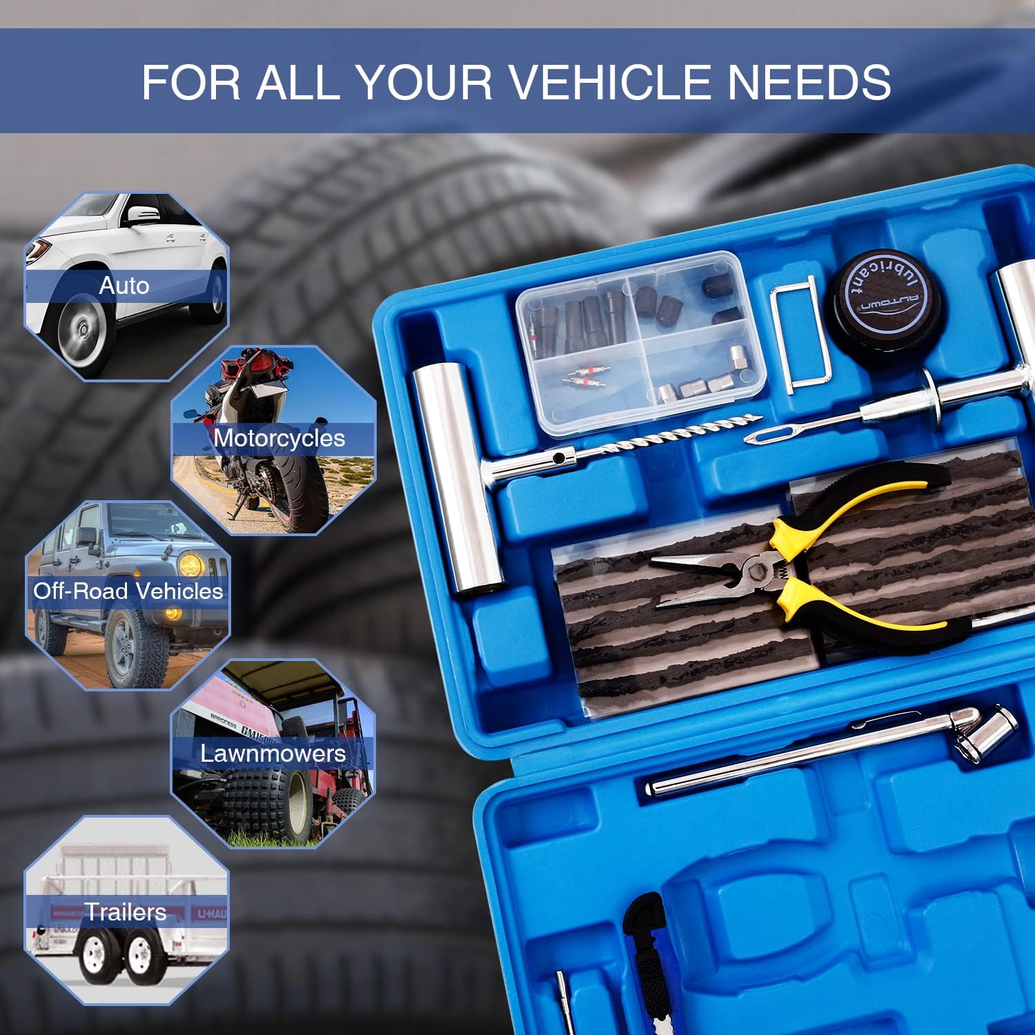 Thumbnail 5 de AUTOWN Tire Repair Kit 68 pcs ๐