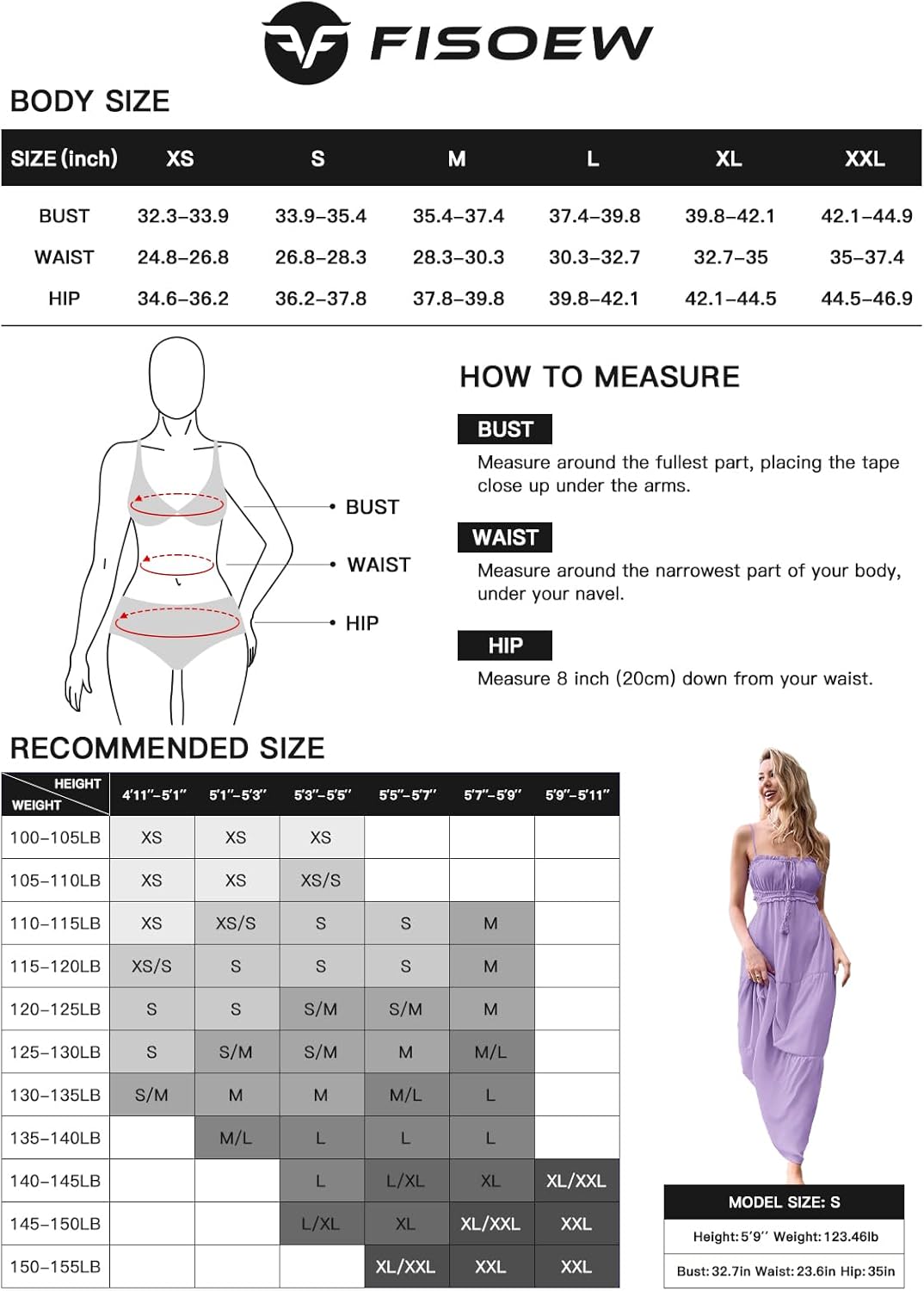 Thumbnail 5 de Fisoew Women's Spaghetti Strap Maxi Dress: Summer, Flowy, Backless Boho Vibe