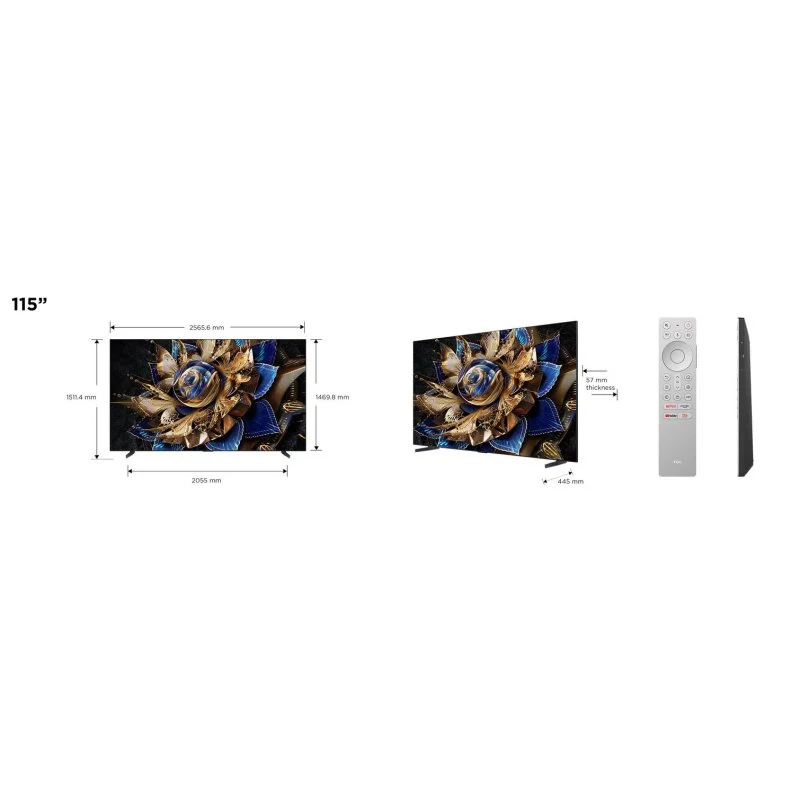 Thumbnail 1 de TV TCL Mini LED X95 115X955 Max 115" 4K Ultra HD Smart TV con Google TV