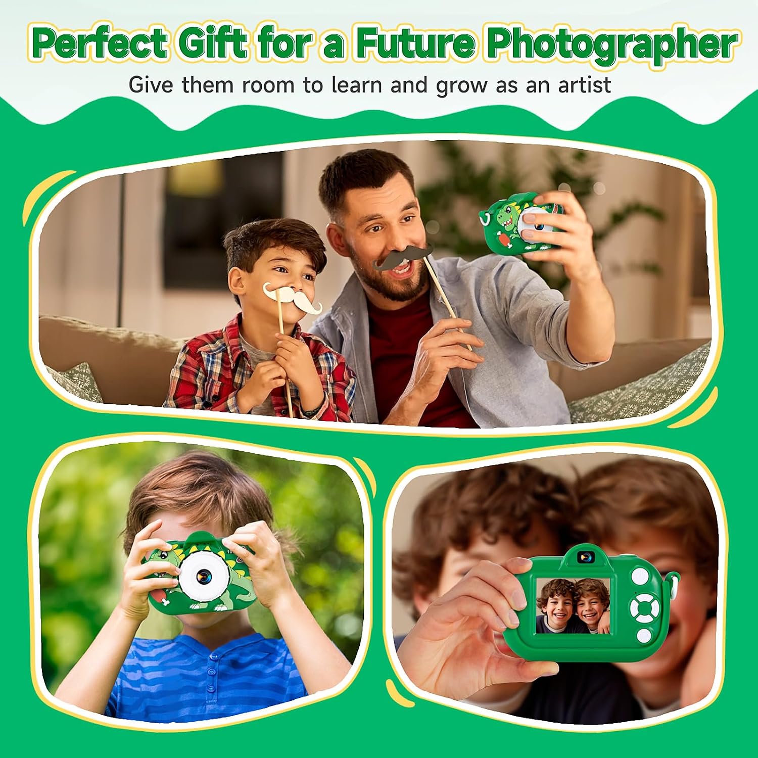 Thumbnail 4 de Kids Camera Toys for Boys 3-8 with 32GB SD Card