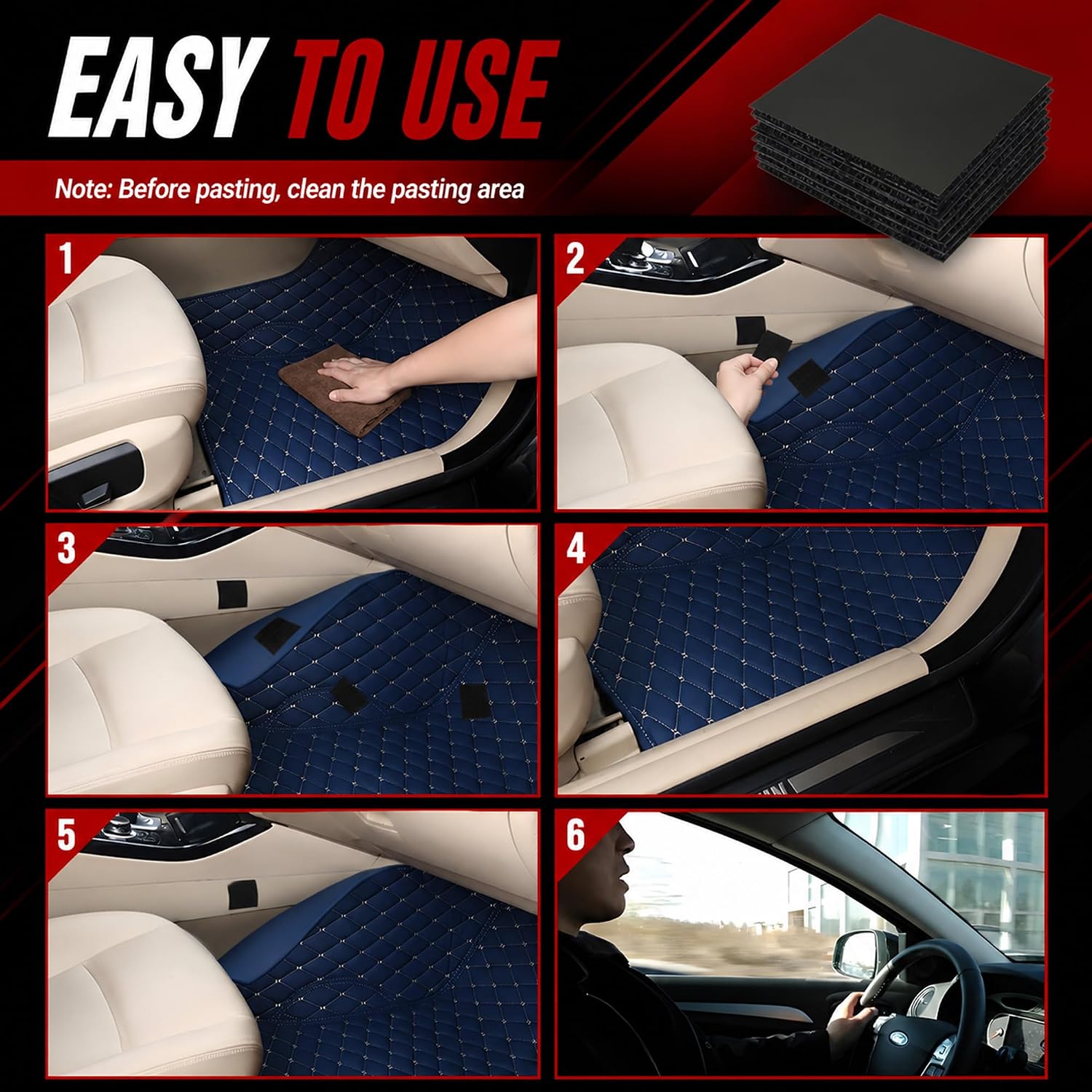 Thumbnail 6 de Car Floor Mat Retainers, 20-Piece Set