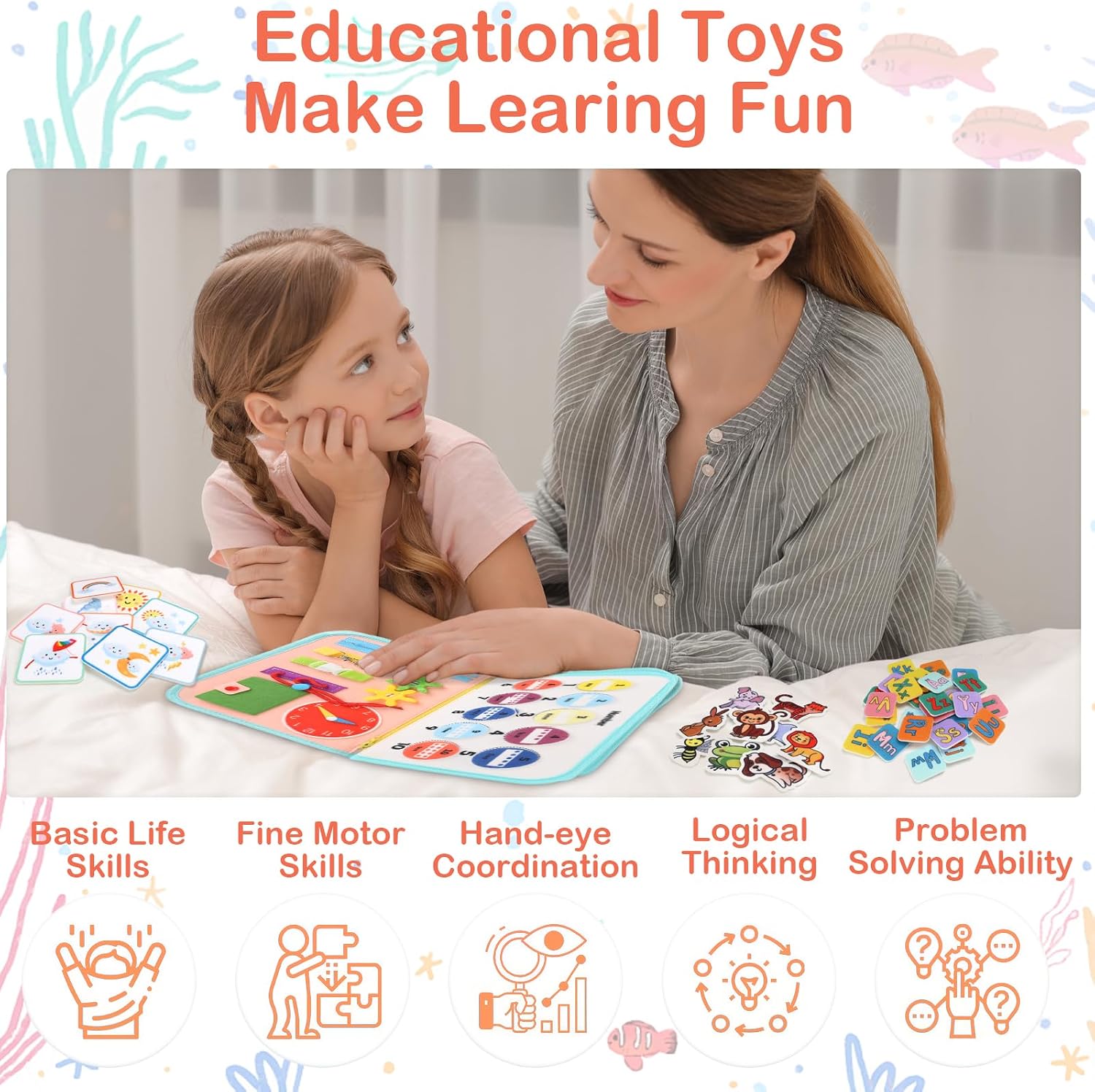 Thumbnail 4 de Teefrye Toddler Busy Board Montessori Toy 🎲